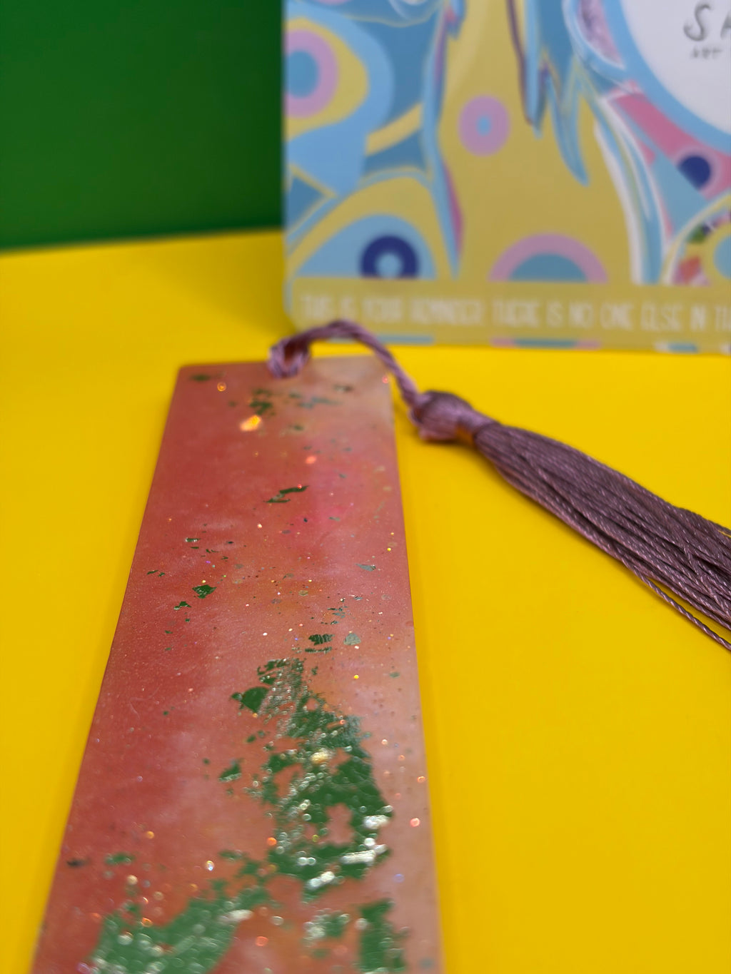 ✨ One-of-a-Kind Handmade Resin Bookmark ✨