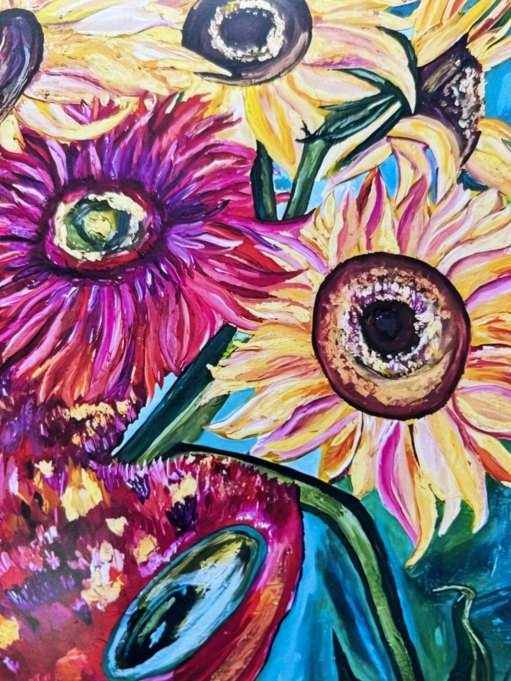 Sunflowers – Stages of Life Inspired by Van Gogh - A3 Print