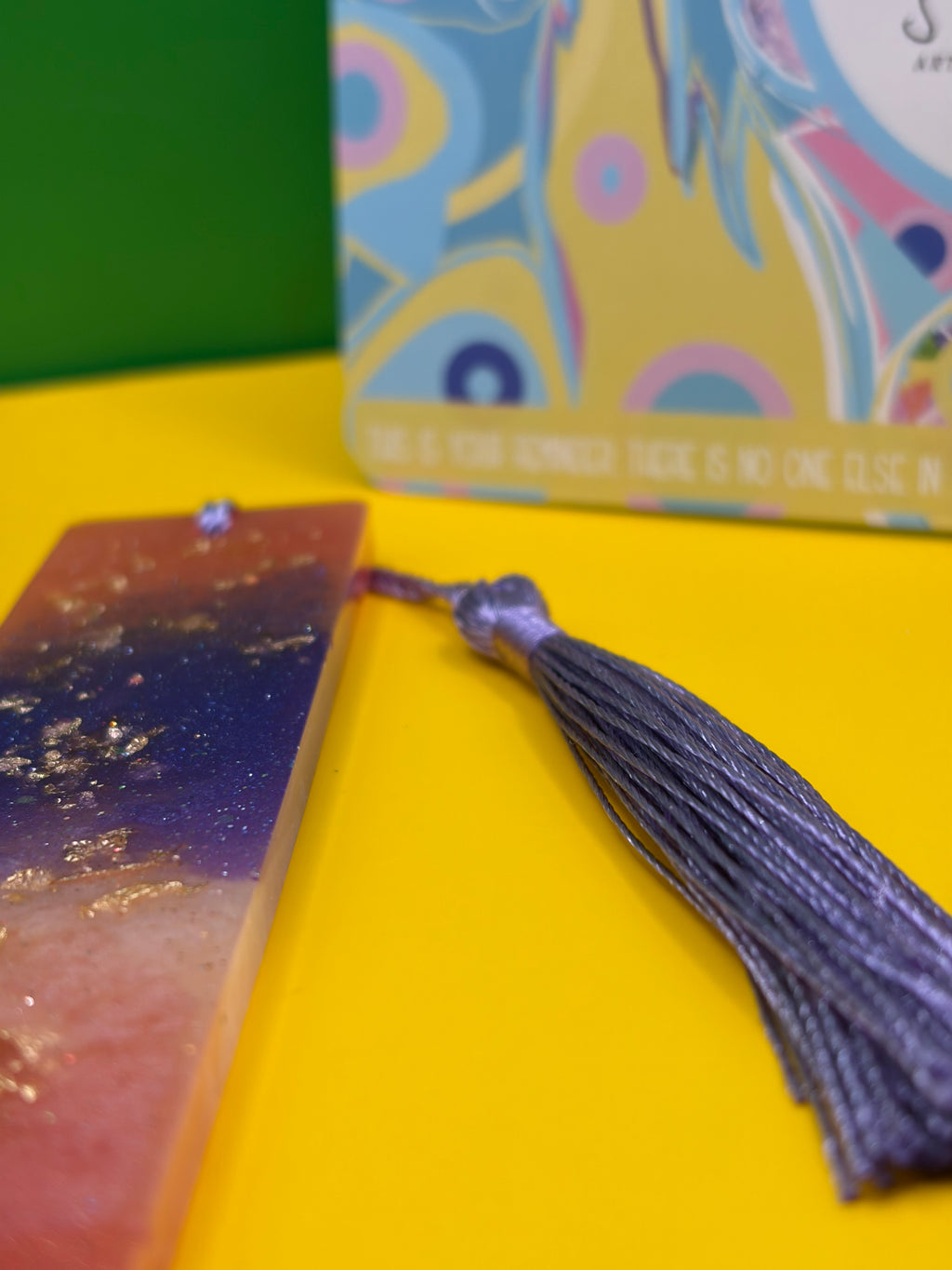 ✨ One-of-a-Kind Handmade Resin Bookmark ✨