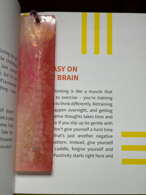 A Little Pink Dream - One-of-a-Kind Handmade Resin Bookmark ✨
