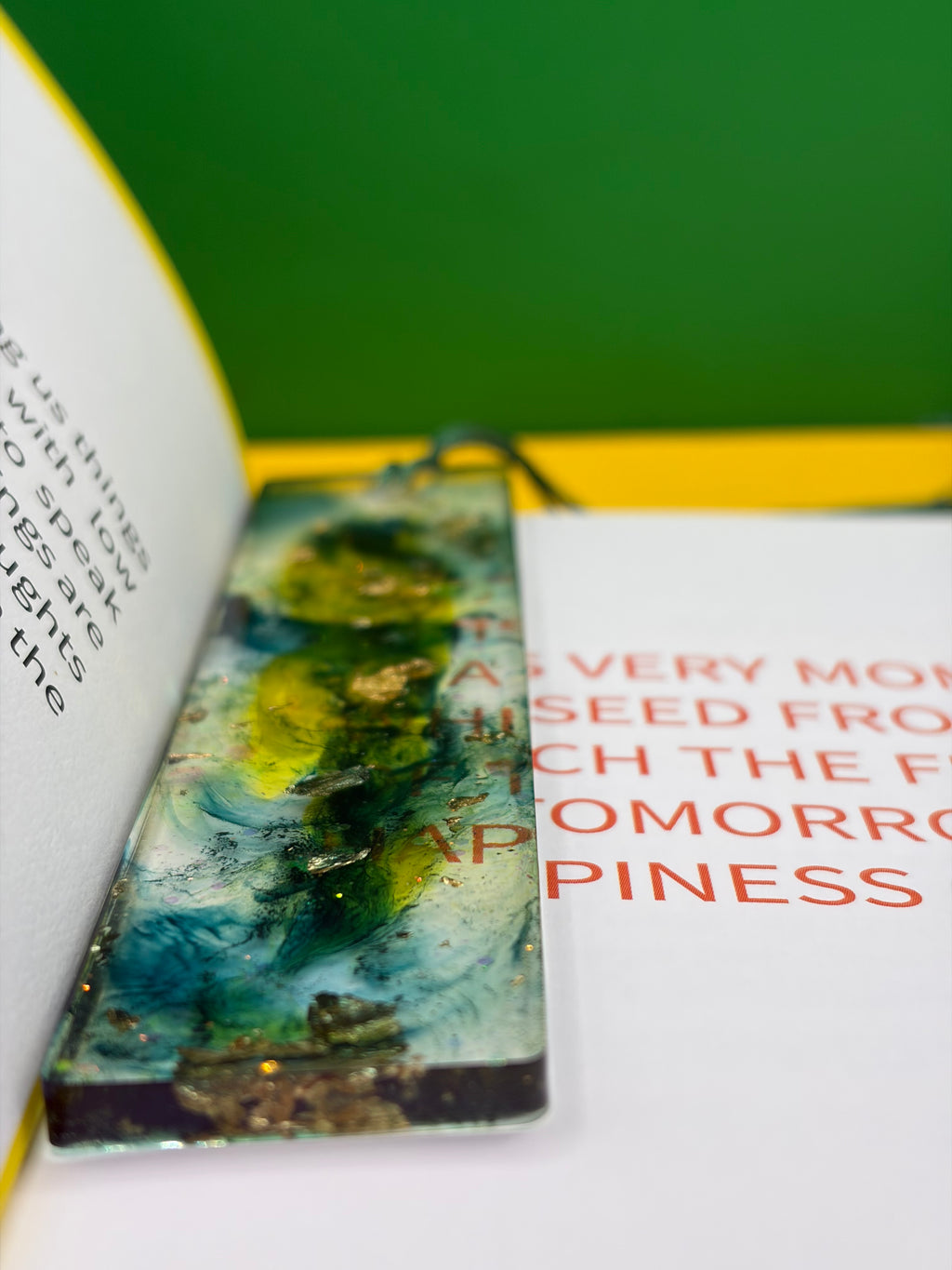 ✨ One-of-a-Kind Handmade Resin Bookmark ✨