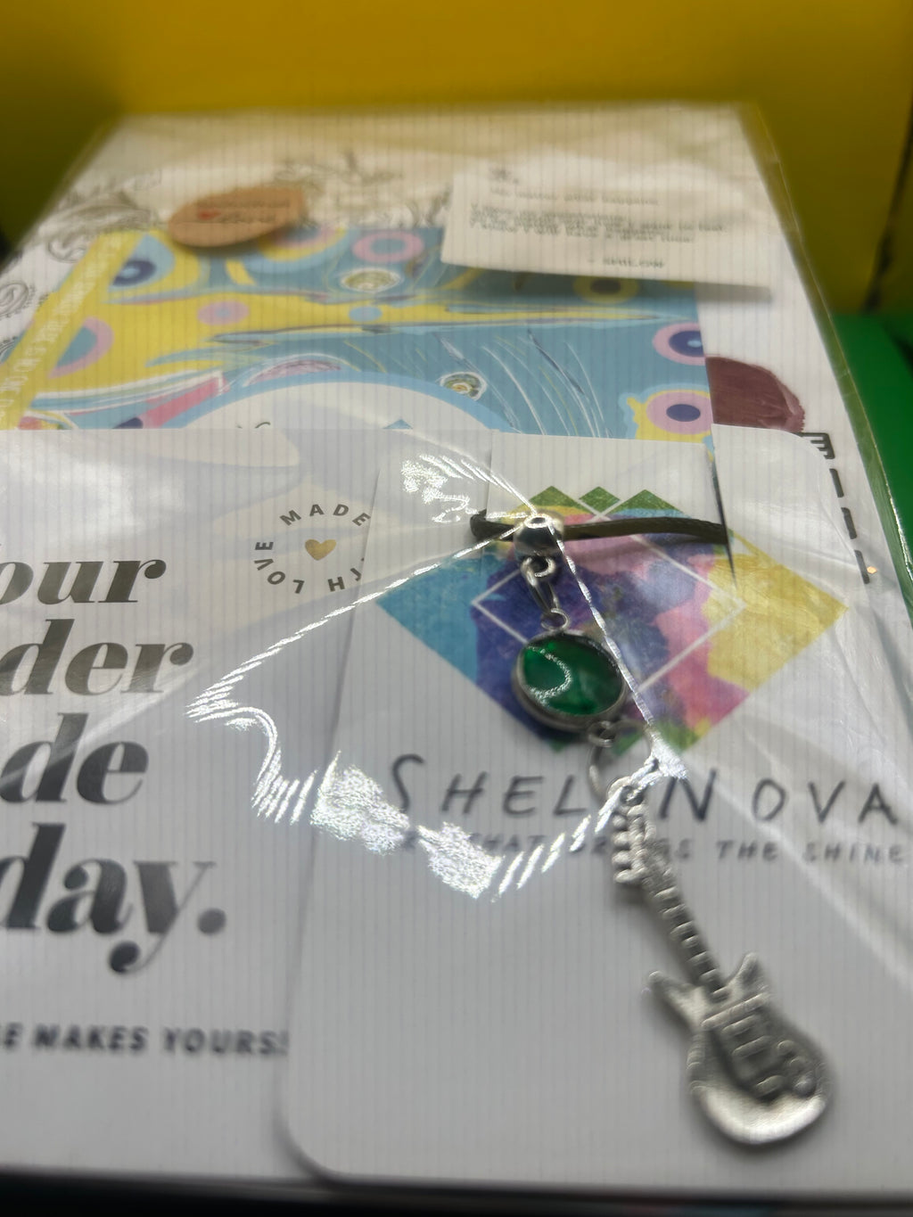 Guitar - Resin Pennant Necklace  Necklace - Ready-to-Go Charm Necklaces – Little Packages of Magic.