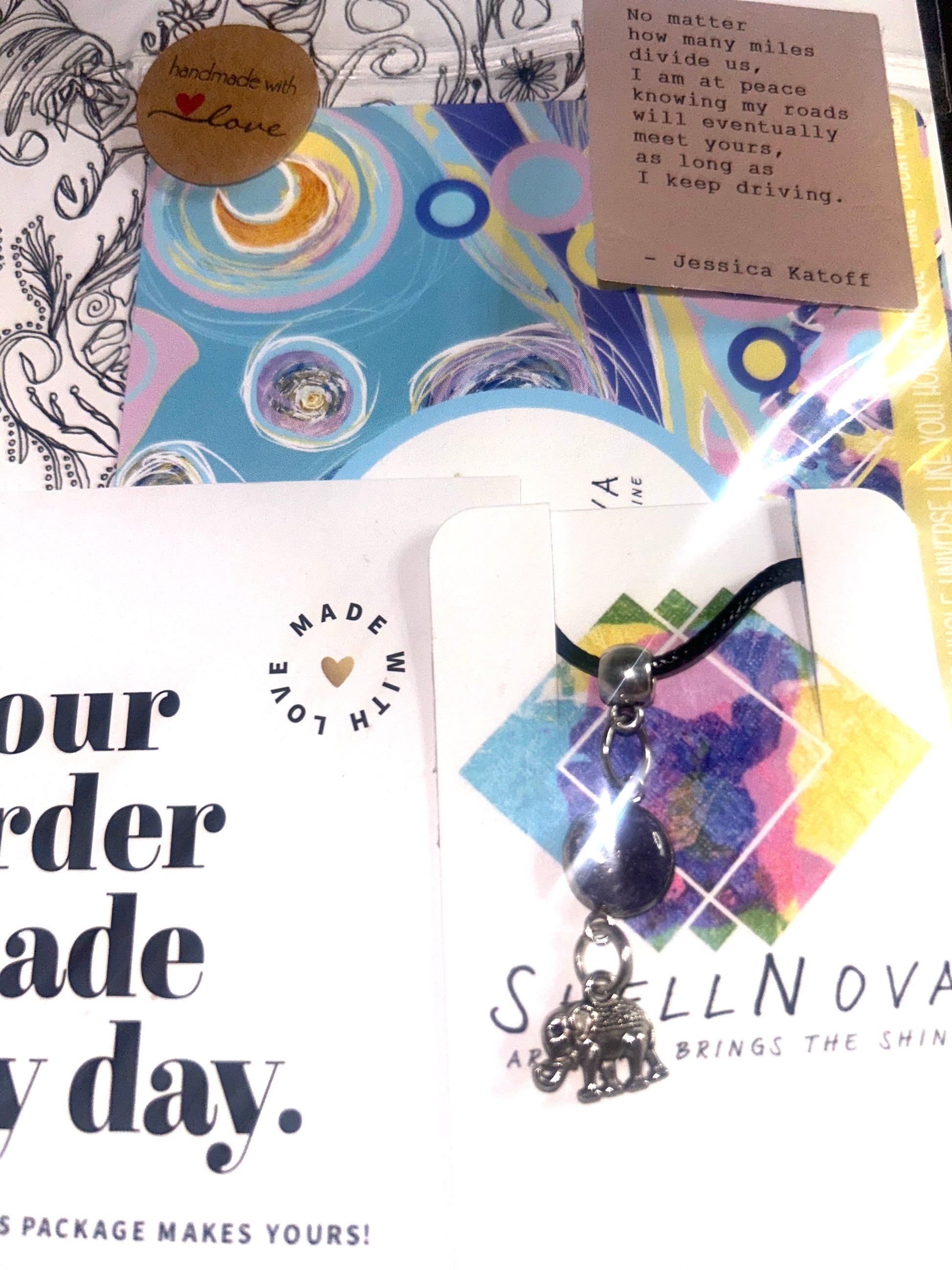 Elephant Pendant - Ready-to-Go Charm Necklaces – Little Packages of Magic.