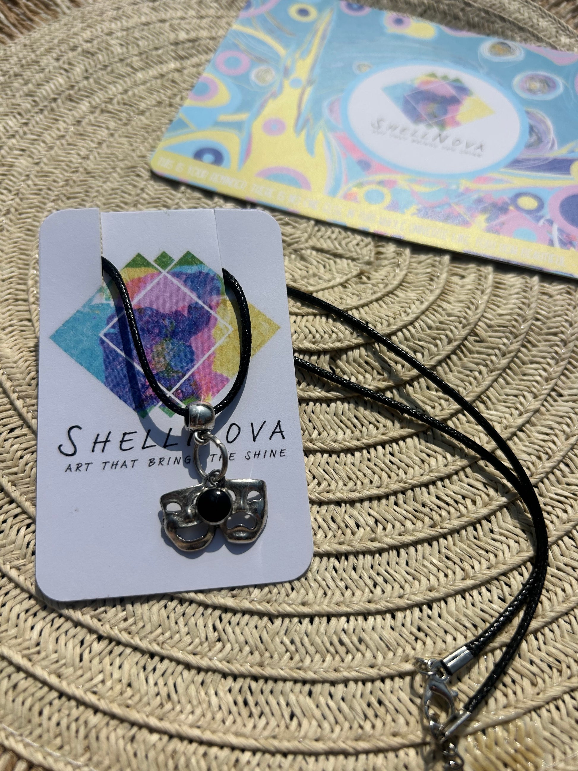 Drama faces Necklace - Ready-to-Go Charm Necklaces – Little Packages of Magic.