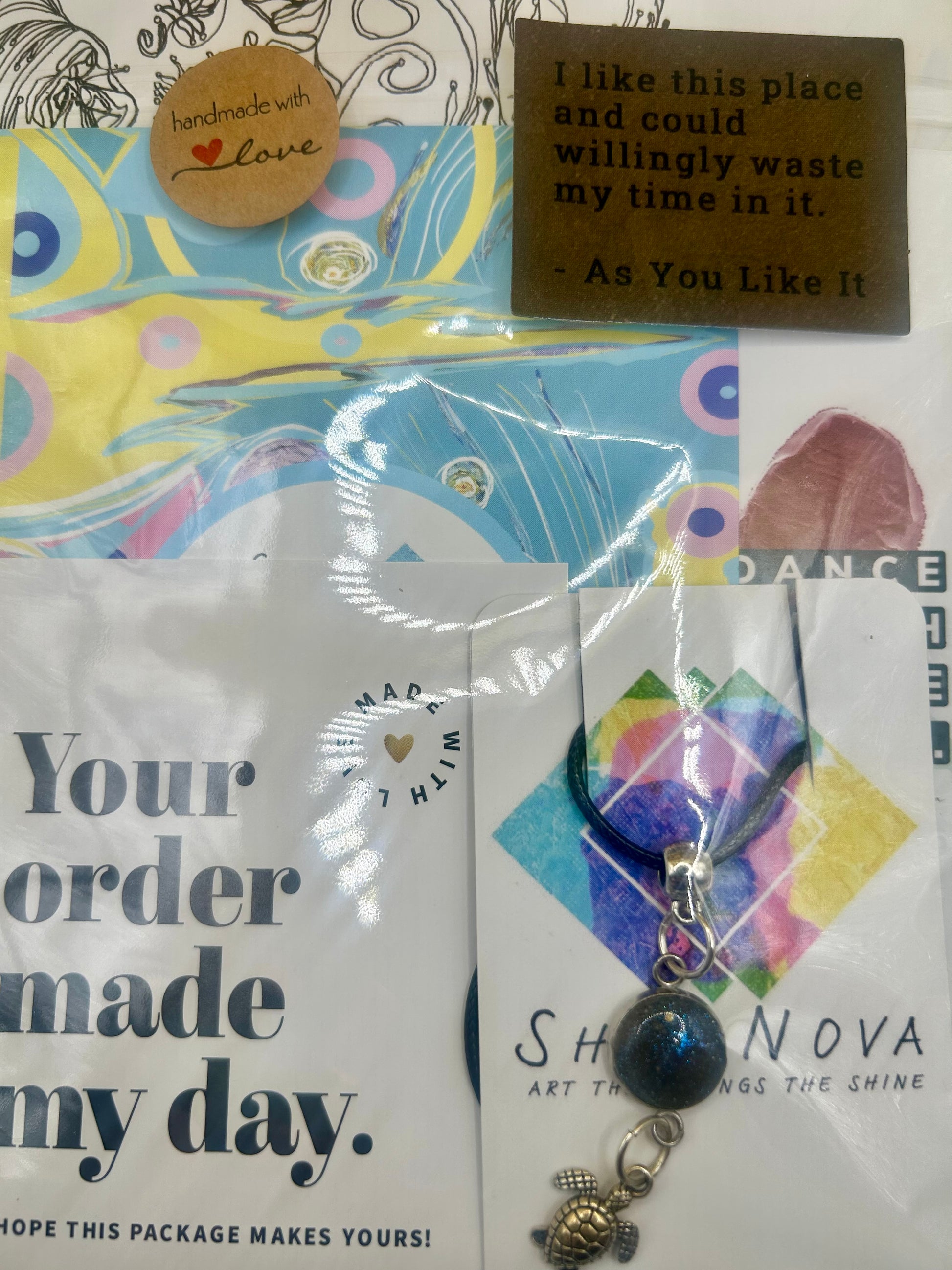 Small Turtle Love - Necklace - Ready-to-Go Charm Necklaces – Little Packages of Magic.