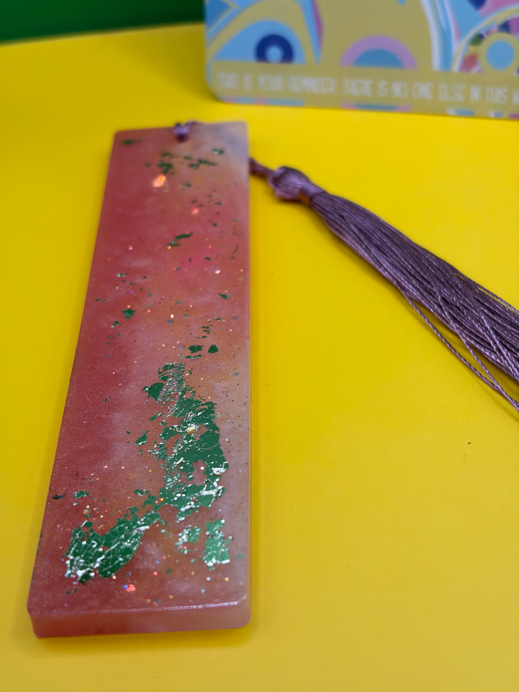✨ One-of-a-Kind Handmade Resin Bookmark ✨