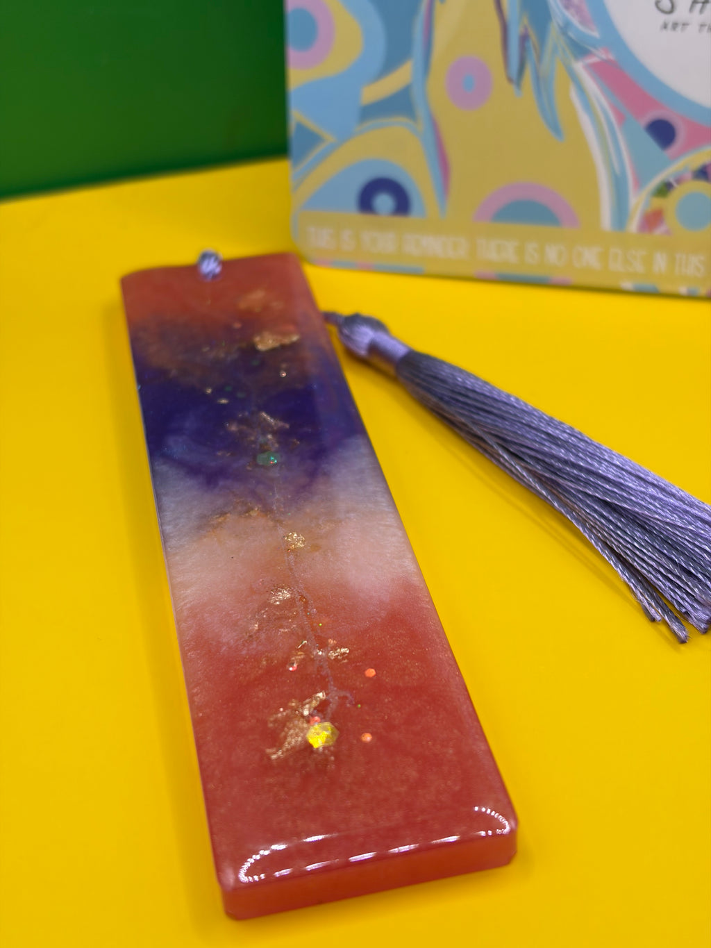✨ One-of-a-Kind Handmade Resin Bookmark ✨
