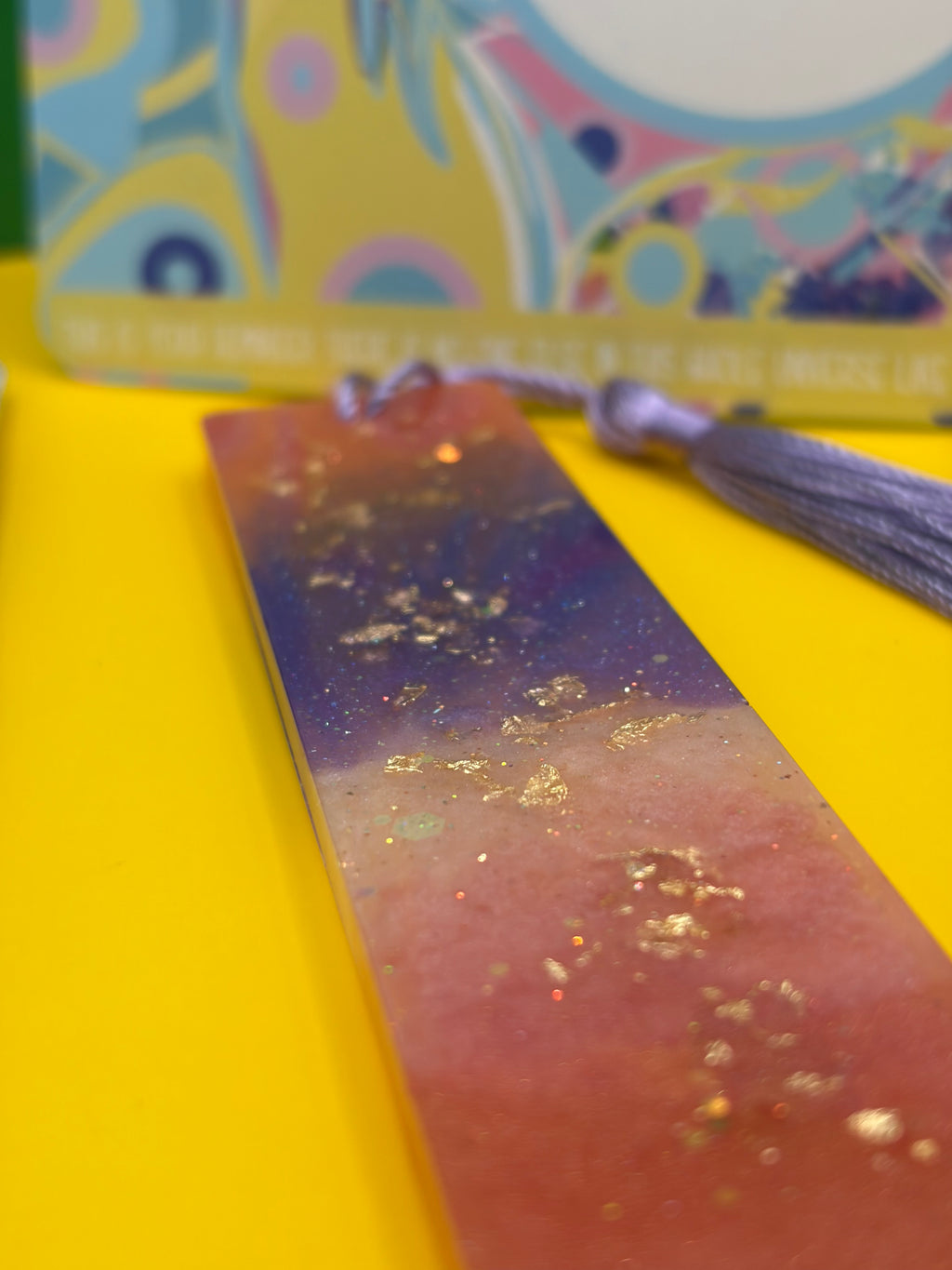 ✨ One-of-a-Kind Handmade Resin Bookmark ✨