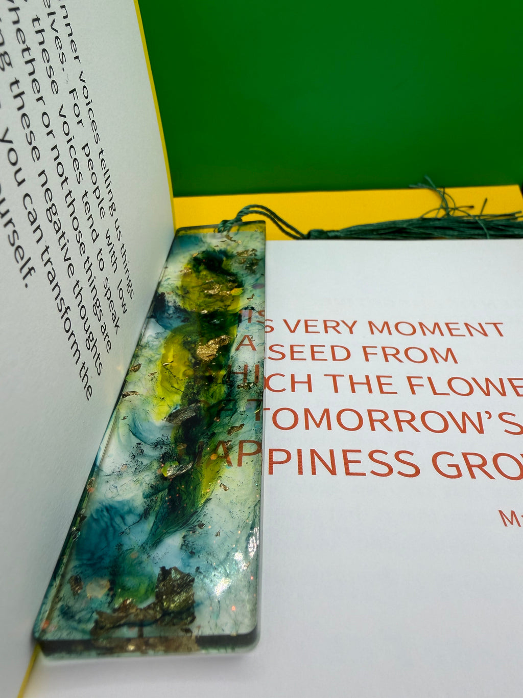 ✨ One-of-a-Kind Handmade Resin Bookmark ✨