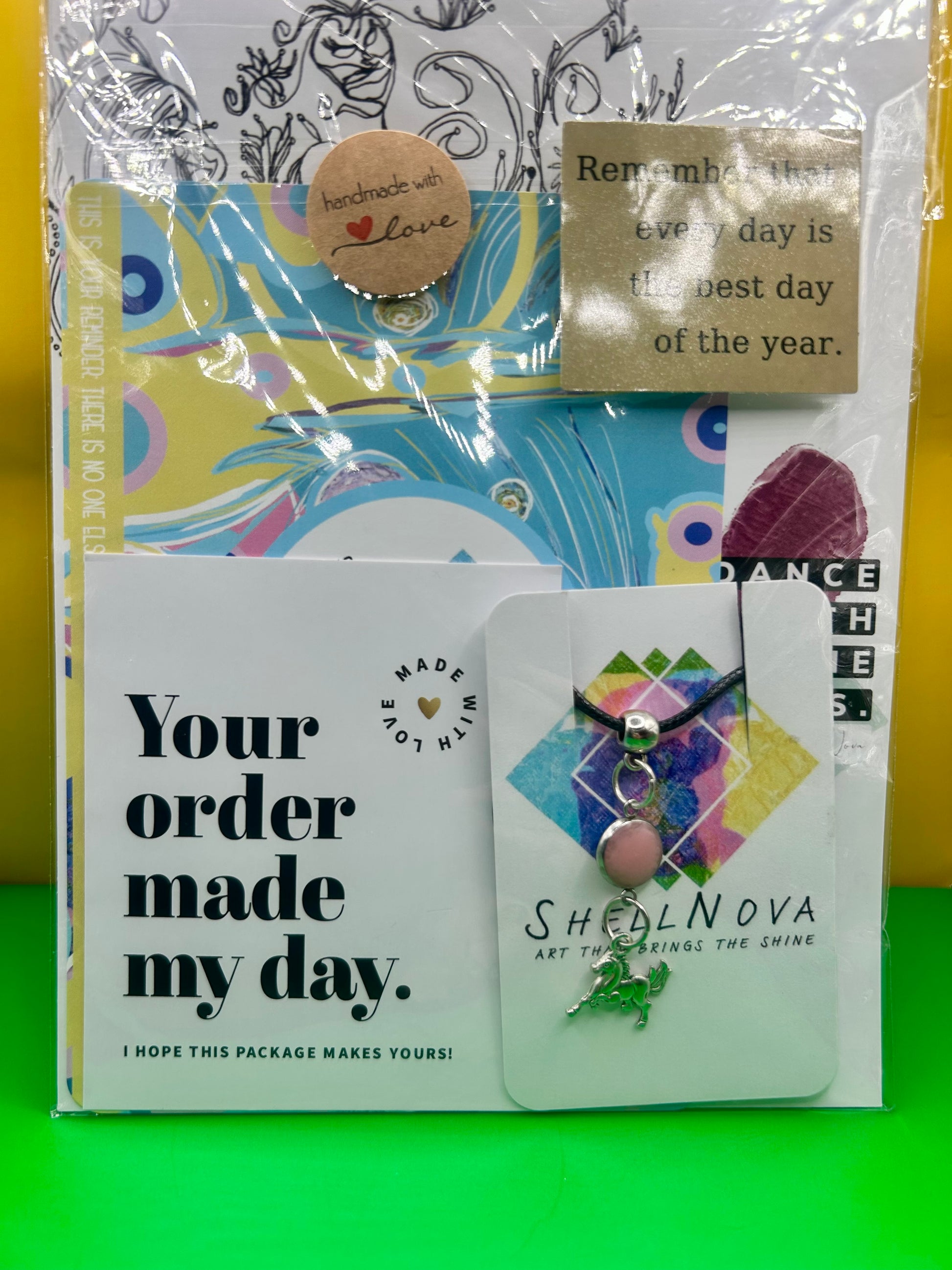 Pink Unicorn Necklace - Ready-to-Go Charm Necklaces – Little Packages of Magic.