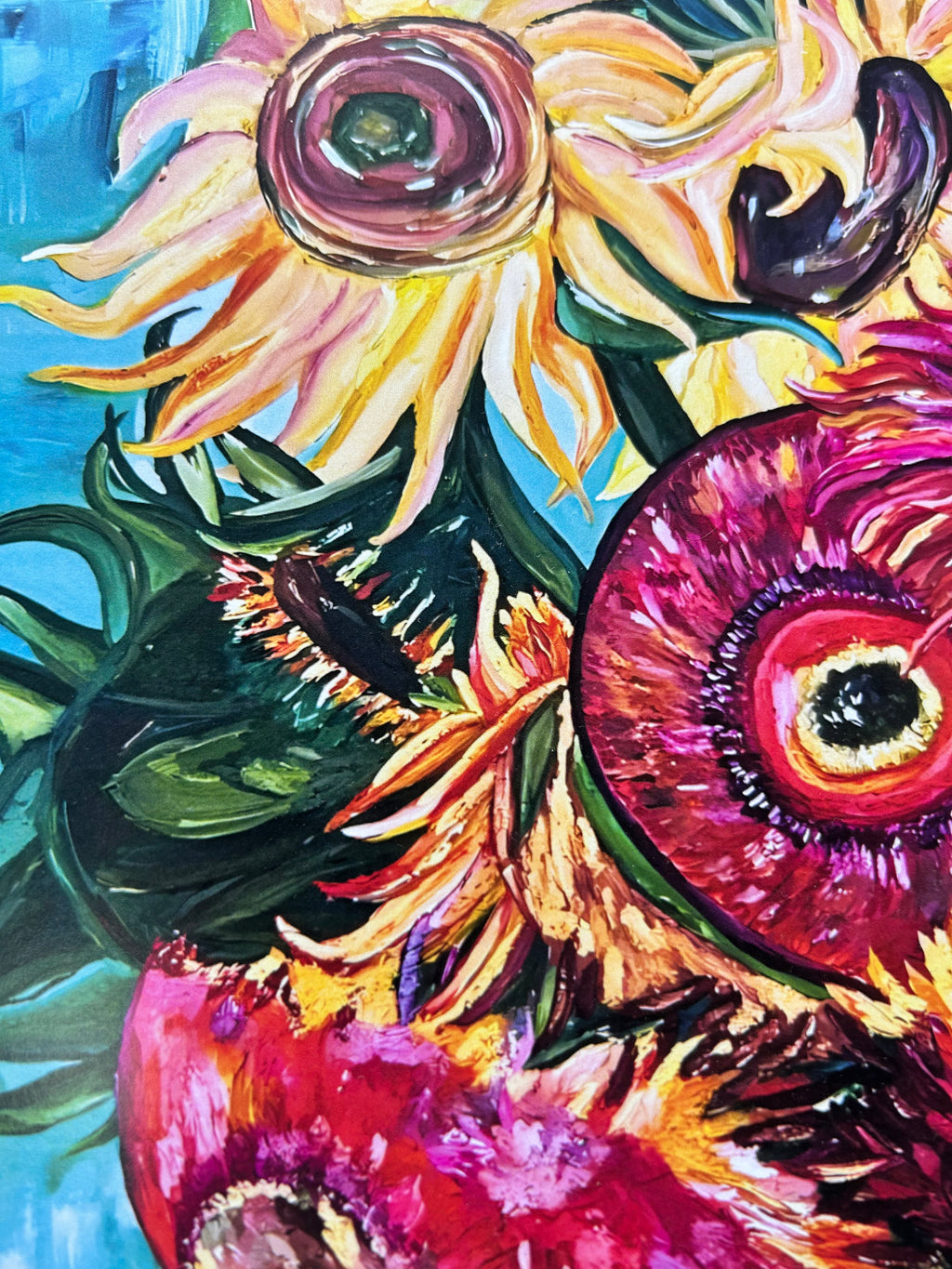 Sunflowers – Stages of Life Inspired by Van Gogh - A3 Print