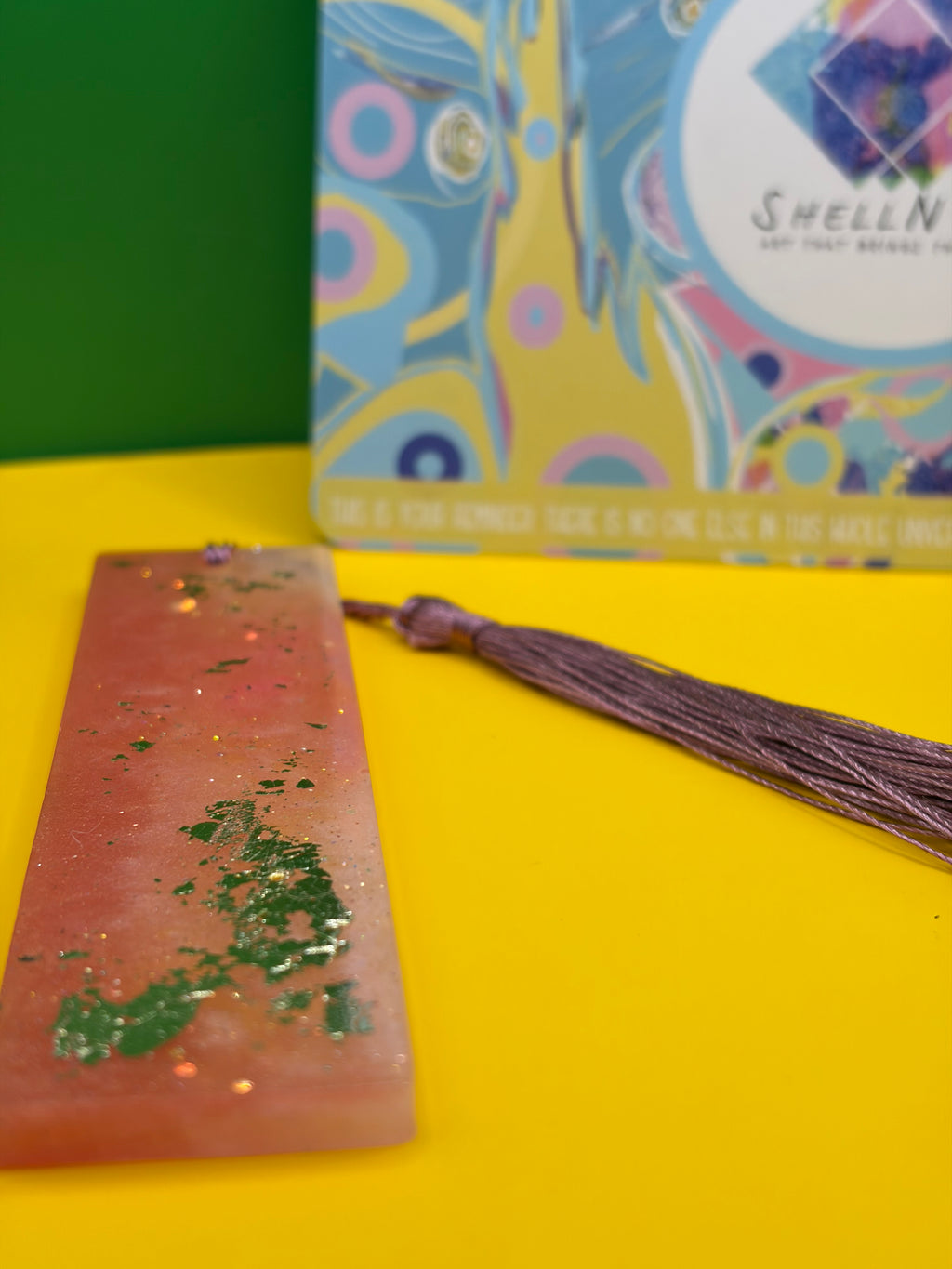 ✨ One-of-a-Kind Handmade Resin Bookmark ✨