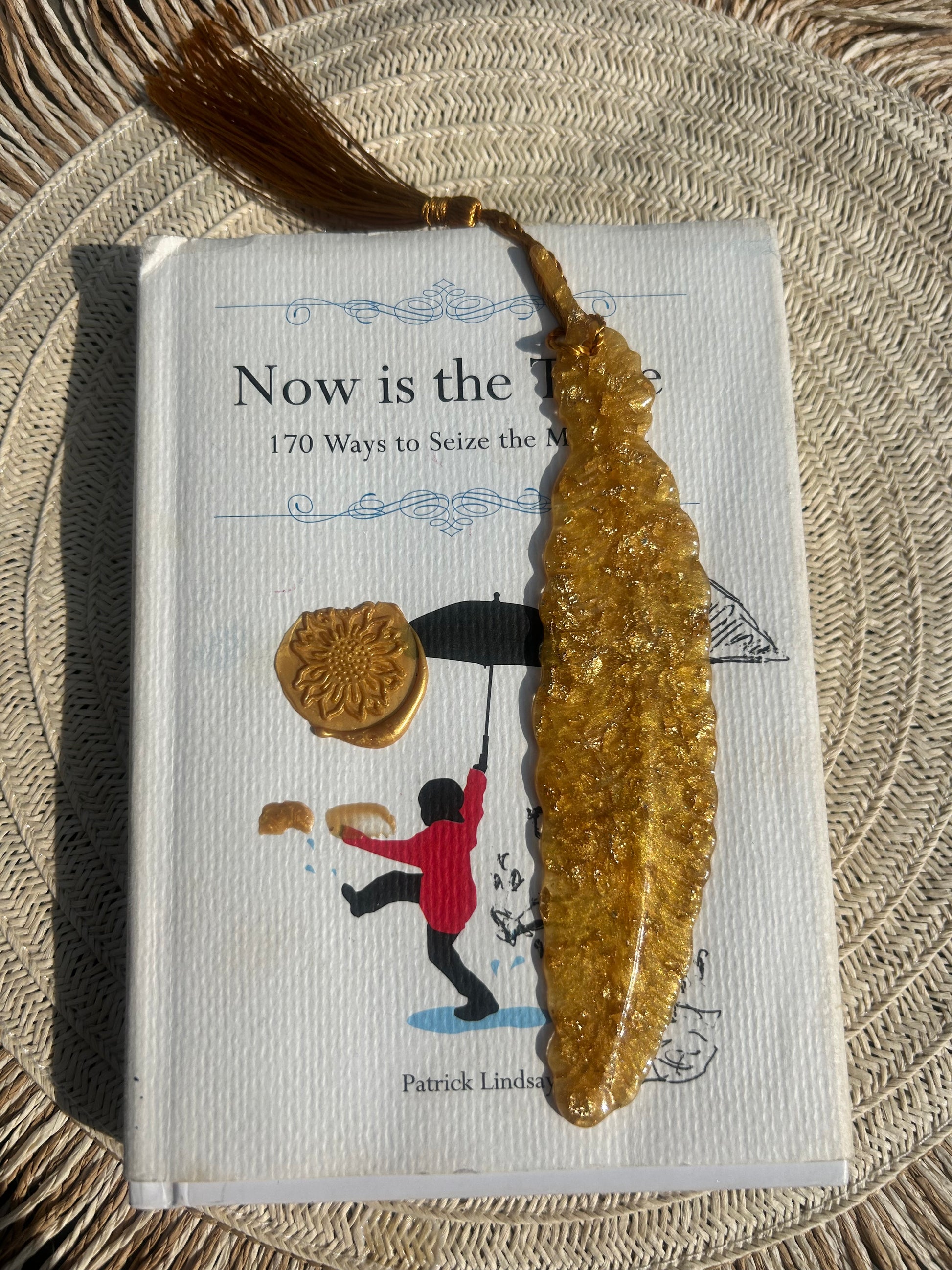 Golden Feathered bookmark