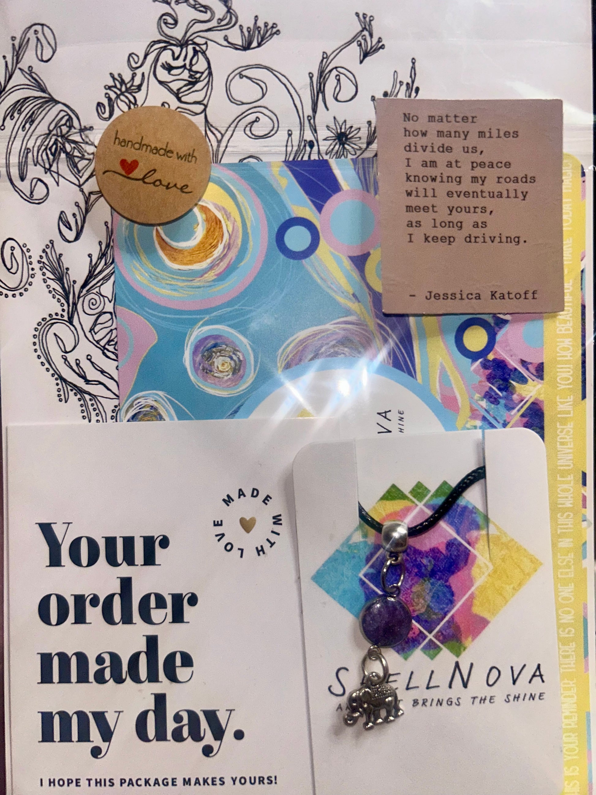 Elephant Pendant - Ready-to-Go Charm Necklaces – Little Packages of Magic.