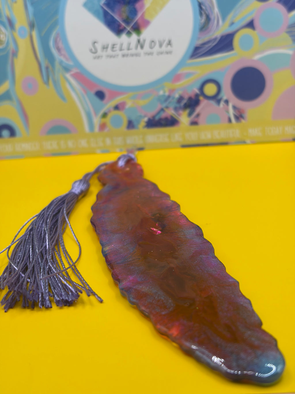 Handmade Feathered Bookmark ✨