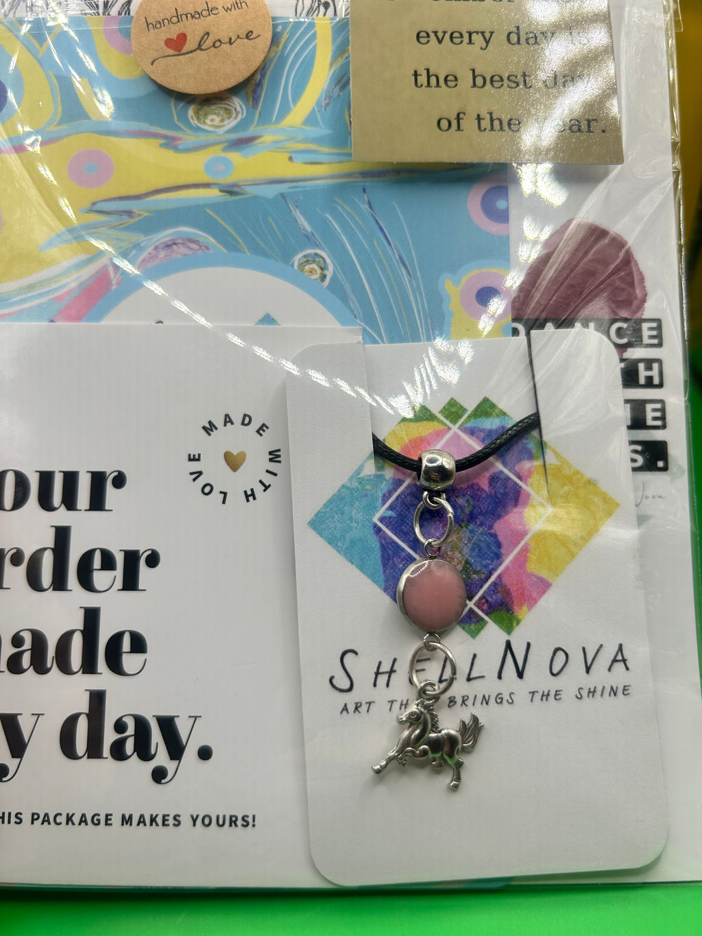 Pink Unicorn Necklace - Ready-to-Go Charm Necklaces – Little Packages of Magic.