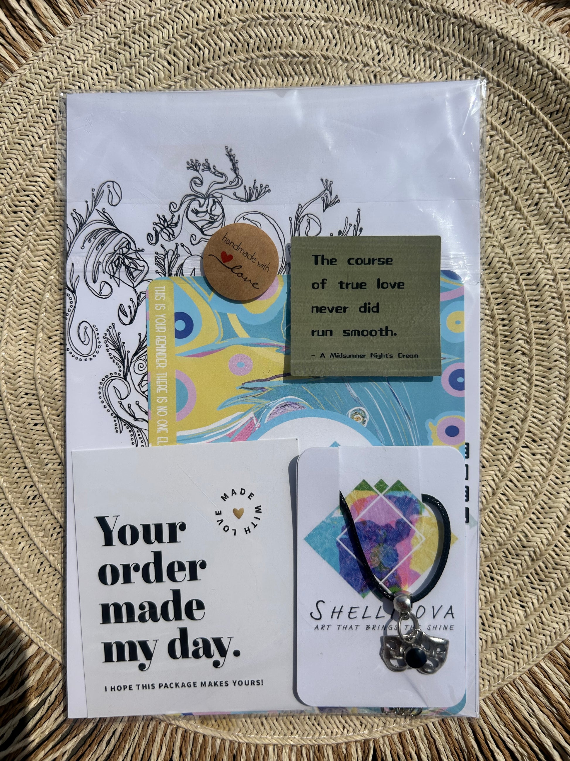 Drama faces Necklace - Ready-to-Go Charm Necklaces – Little Packages of Magic.