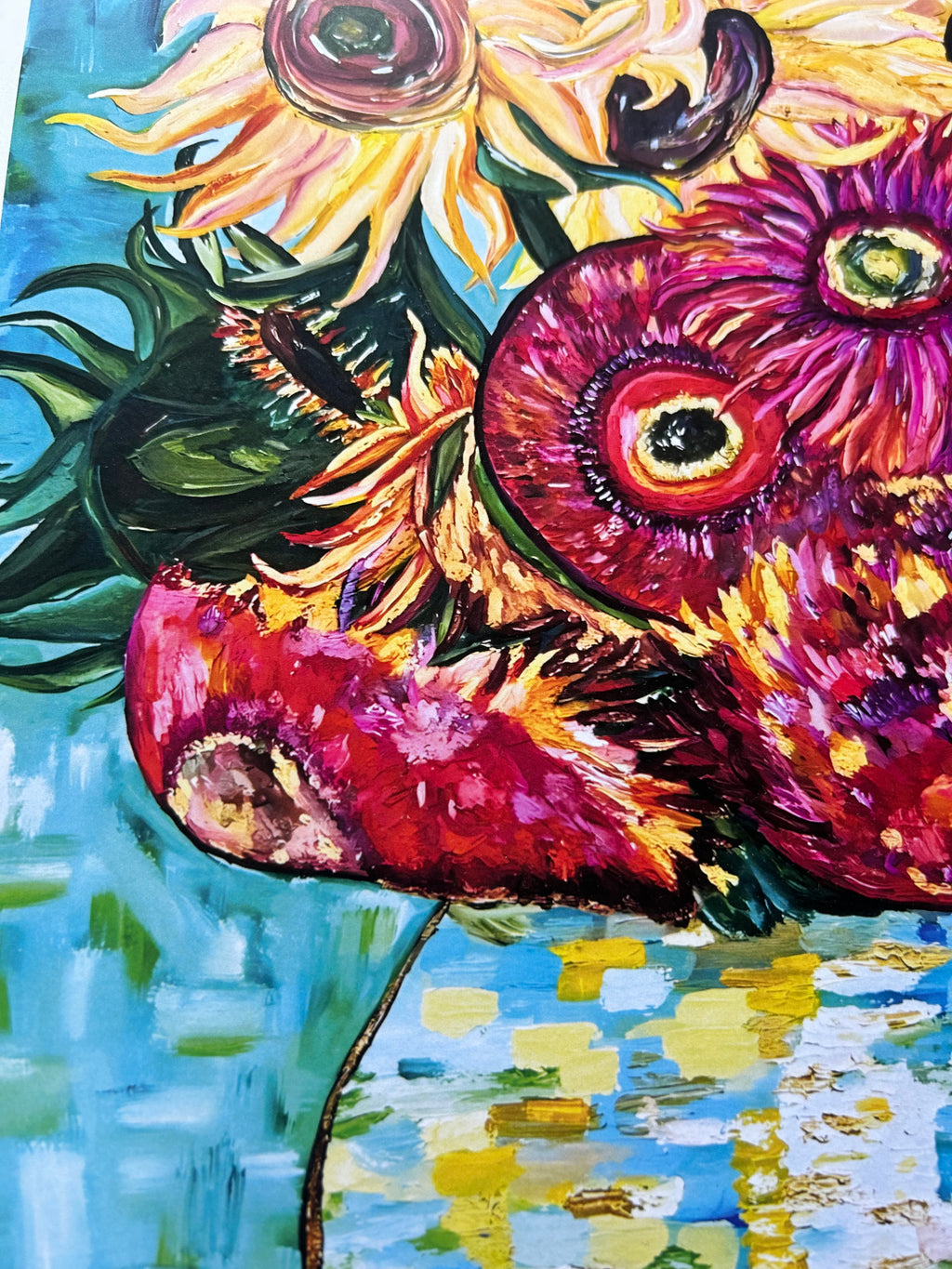 Sunflowers – Stages of Life Inspired by Van Gogh - A3 Print