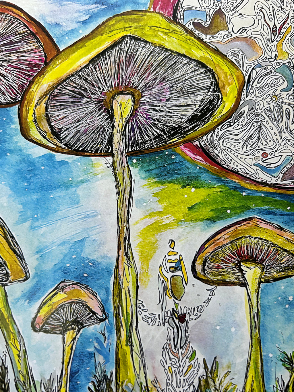 Magic Mushrooms - Portal of Possibility - A3 Print