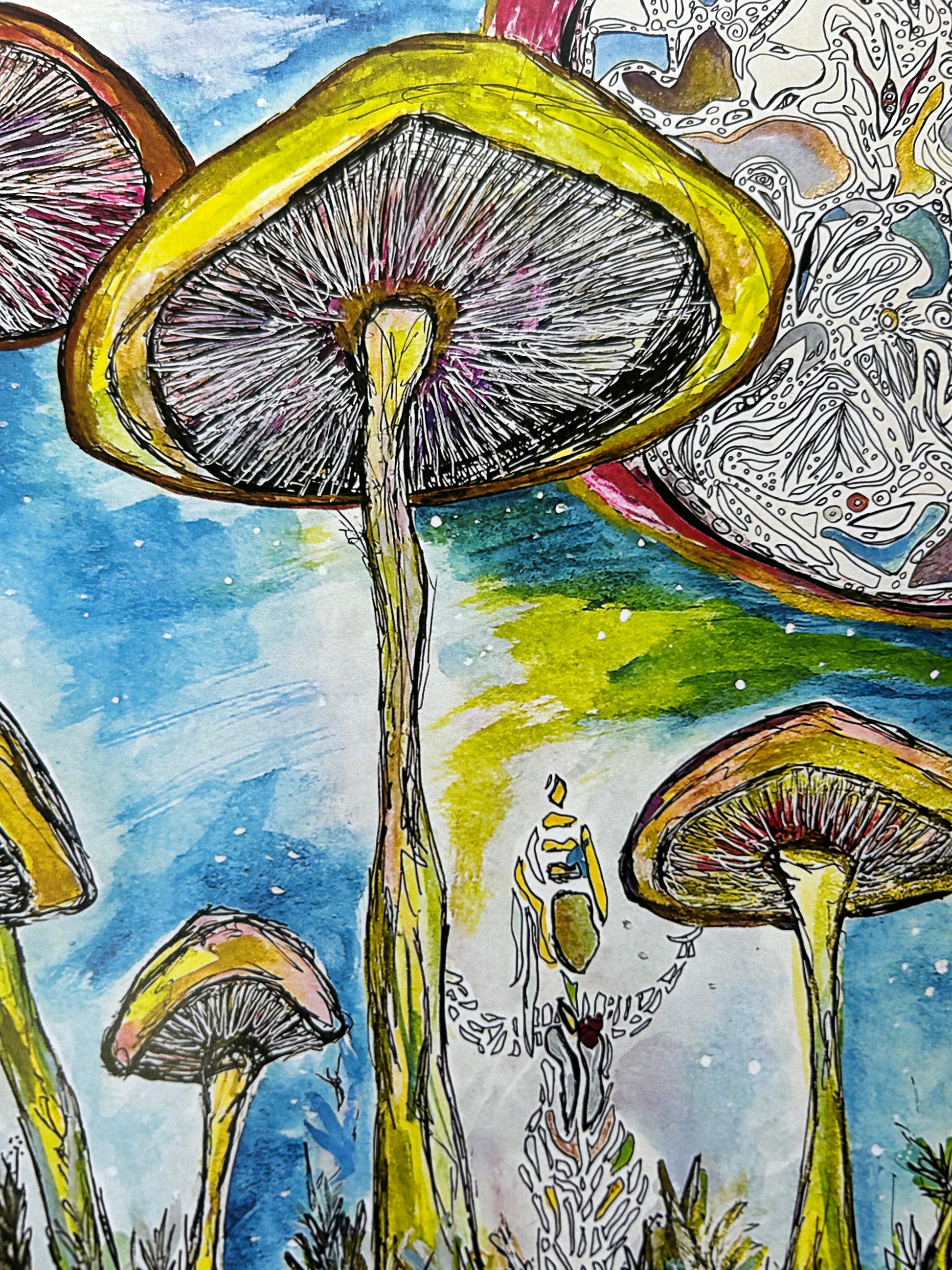 Magic Mushrooms - Portal of Possibility - A3 Print