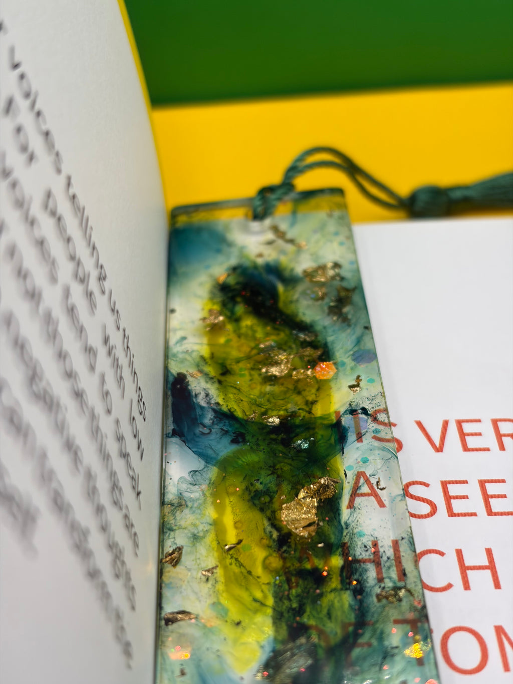 ✨ One-of-a-Kind Handmade Resin Bookmark ✨