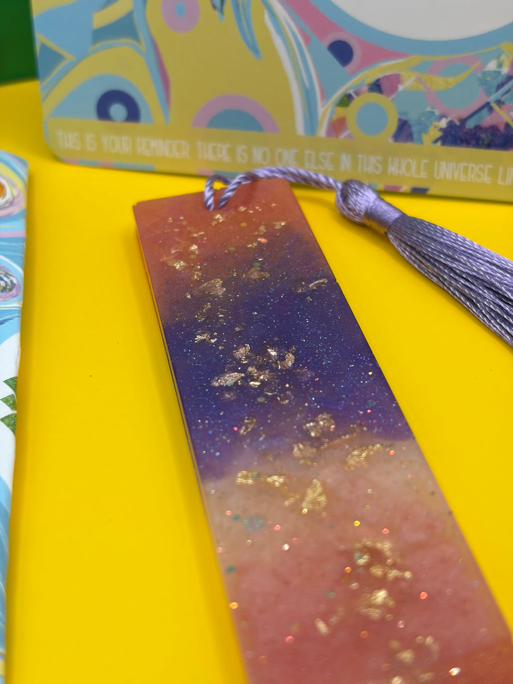✨ One-of-a-Kind Handmade Resin Bookmark ✨