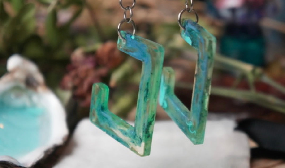 Square Groove - Fish Hook Earrings (Copy)