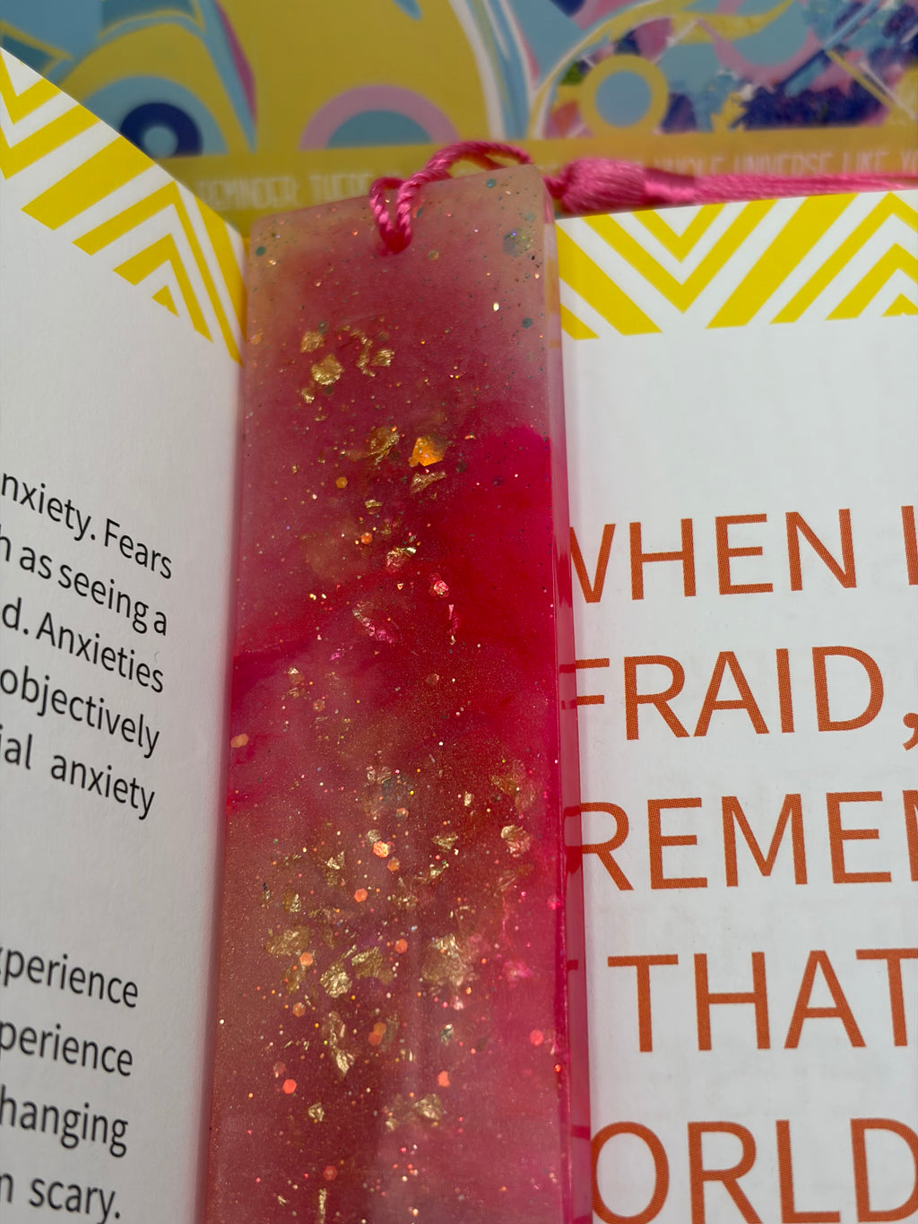 ✨ One-of-a-Kind Handmade Resin Bookmark ✨