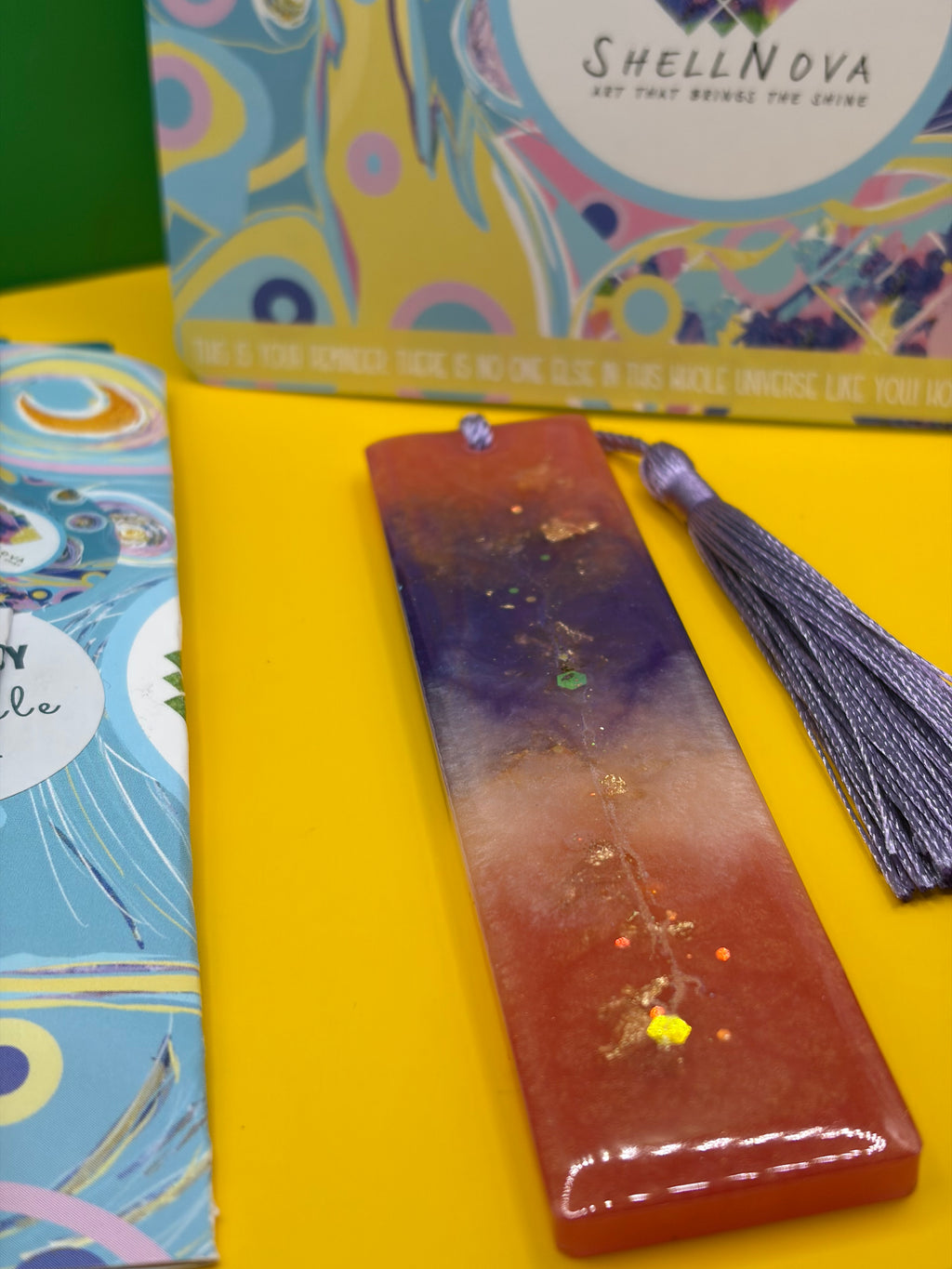 ✨ One-of-a-Kind Handmade Resin Bookmark ✨