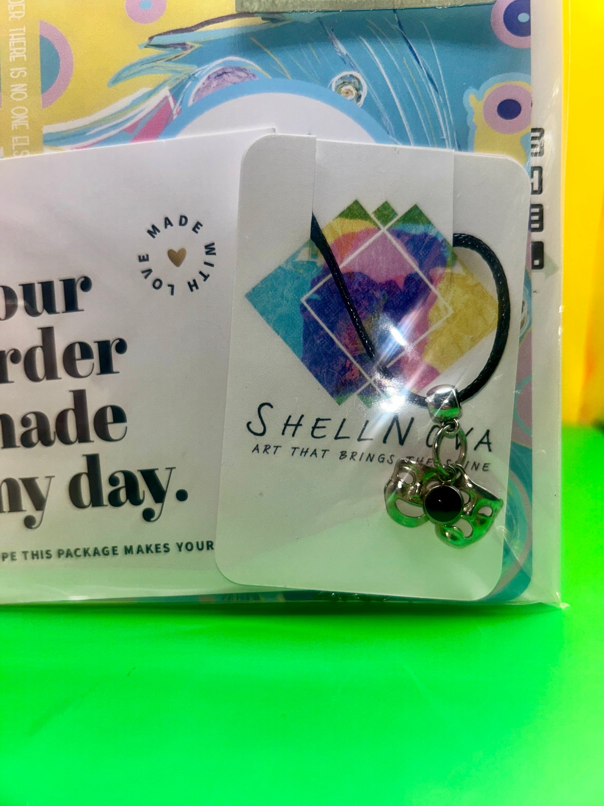 Drama faces Necklace - Ready-to-Go Charm Necklaces – Little Packages of Magic.