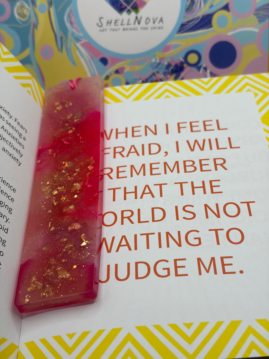 ✨ One-of-a-Kind Handmade Resin Bookmark ✨