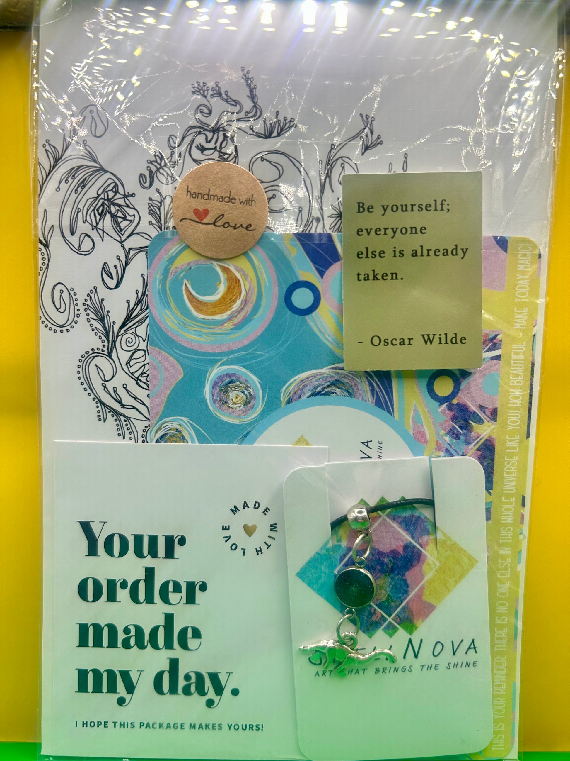 Starry Dino Necklace - Ready-to-Go Charm Necklaces – Little Packages of Magic.