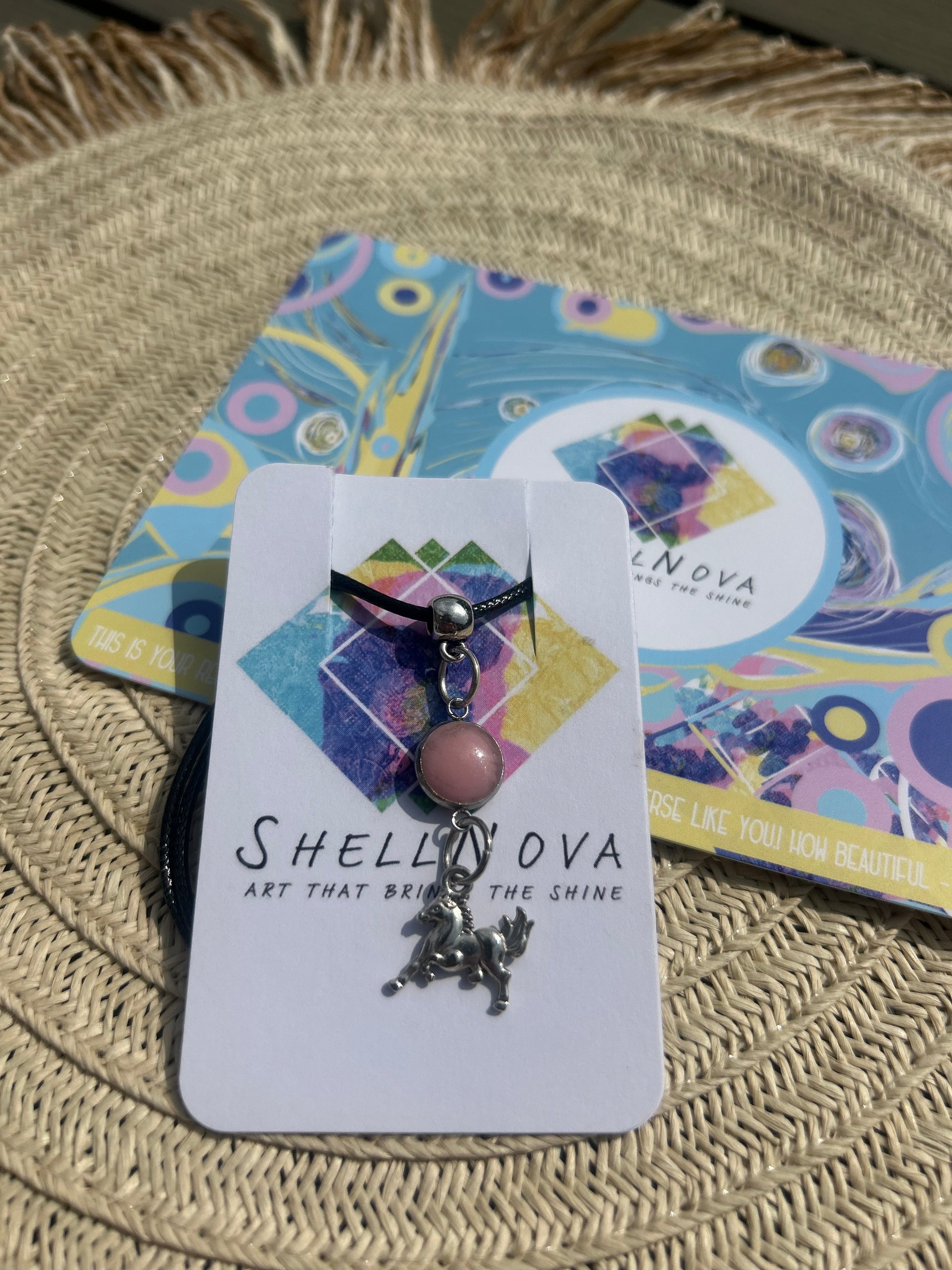 Pink Unicorn Necklace - Ready-to-Go Charm Necklaces – Little Packages of Magic.