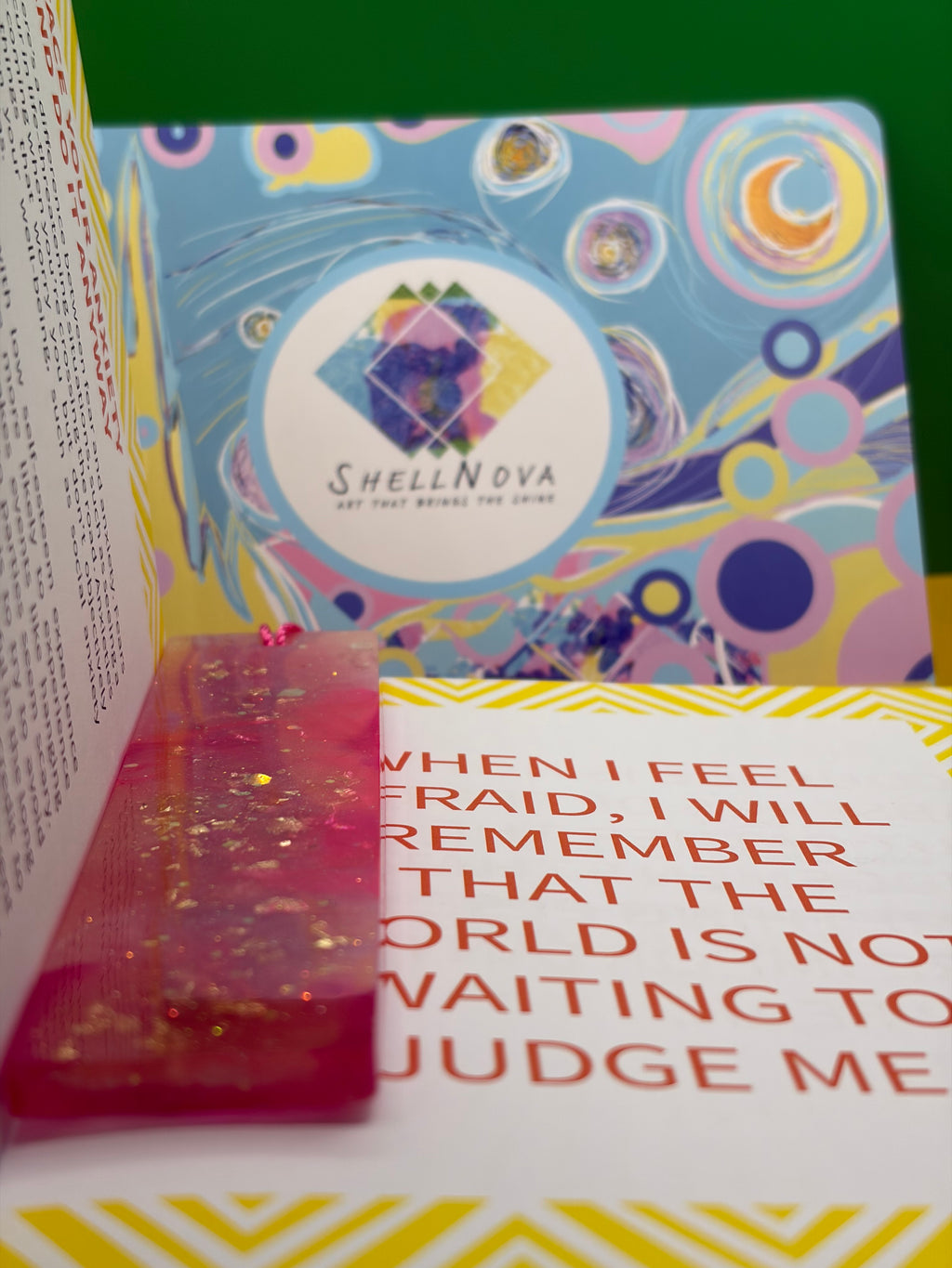 ✨ One-of-a-Kind Handmade Resin Bookmark ✨