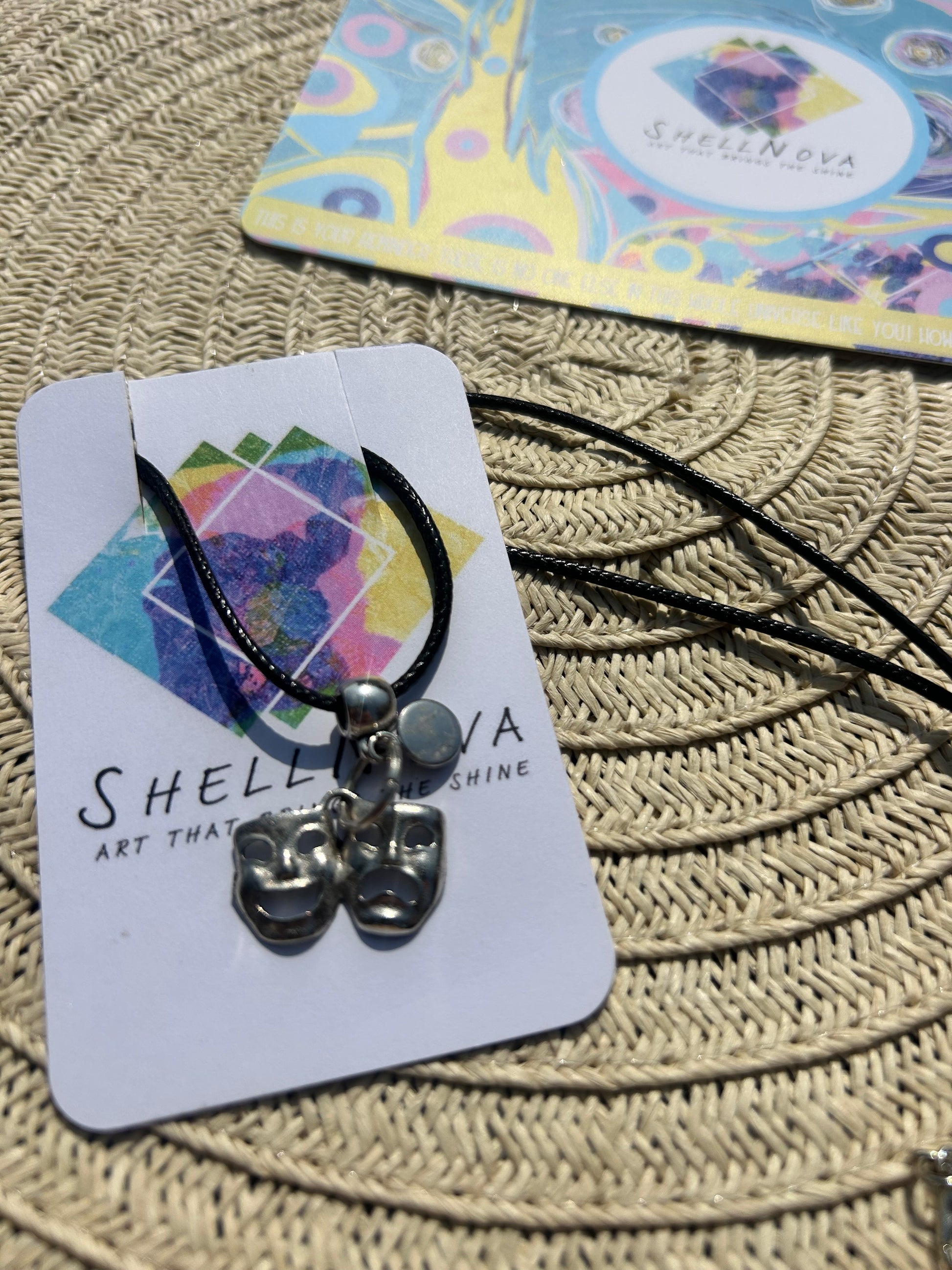 Drama faces Necklace - Ready-to-Go Charm Necklaces – Little Packages of Magic.