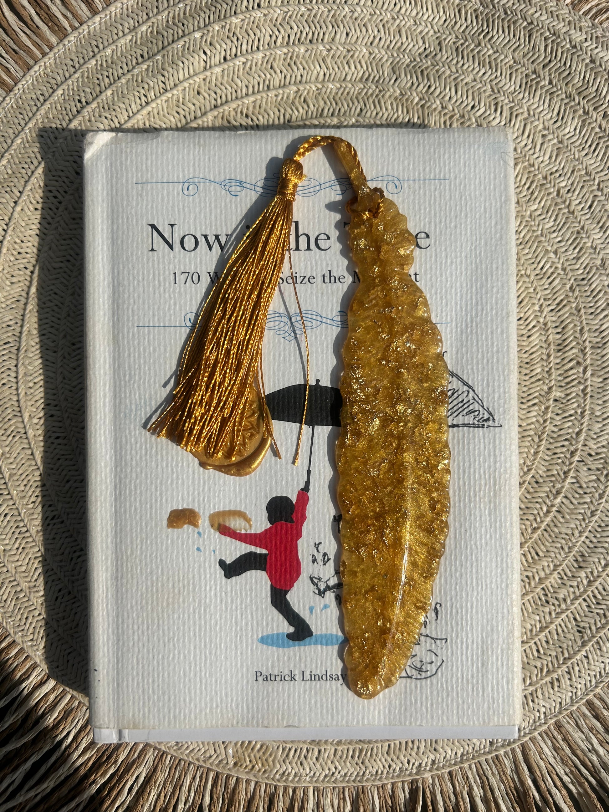 Golden Feathered bookmark