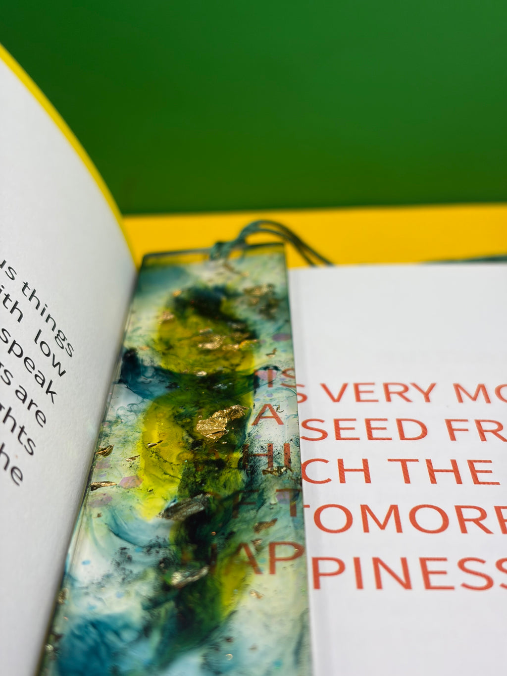 ✨ One-of-a-Kind Handmade Resin Bookmark ✨