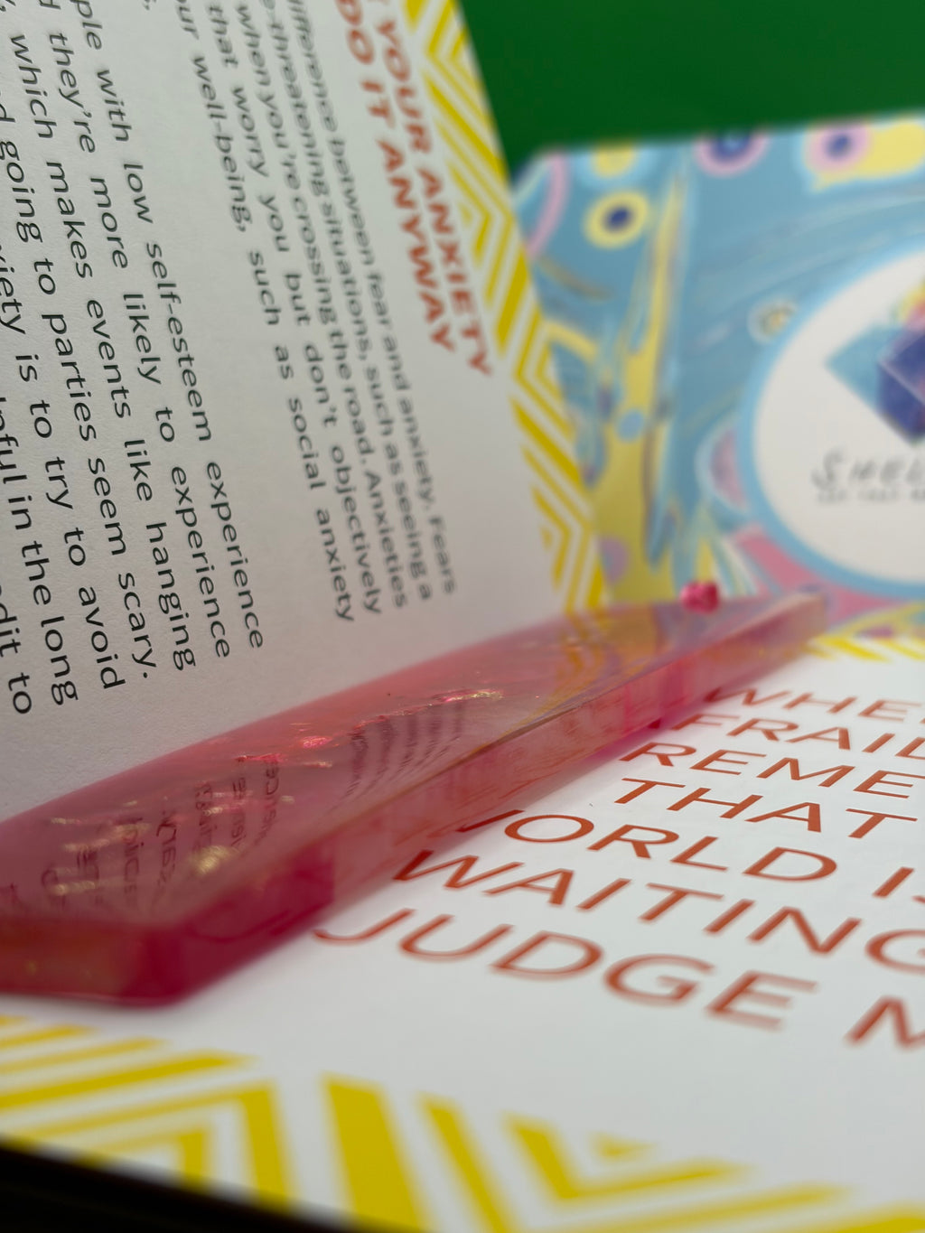 ✨ One-of-a-Kind Handmade Resin Bookmark ✨