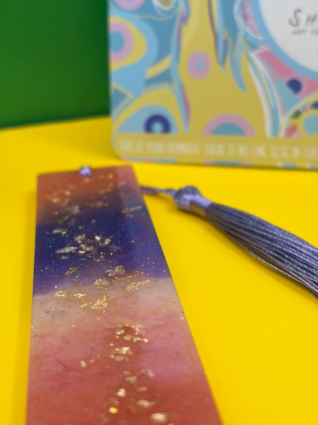✨ One-of-a-Kind Handmade Resin Bookmark ✨