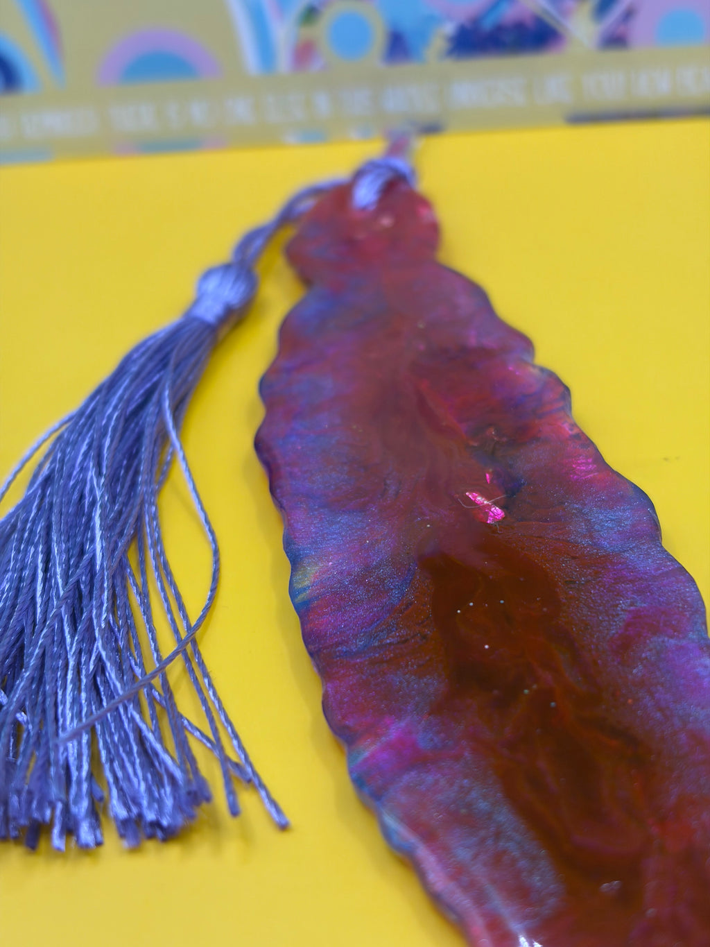 Handmade Feathered Bookmark ✨
