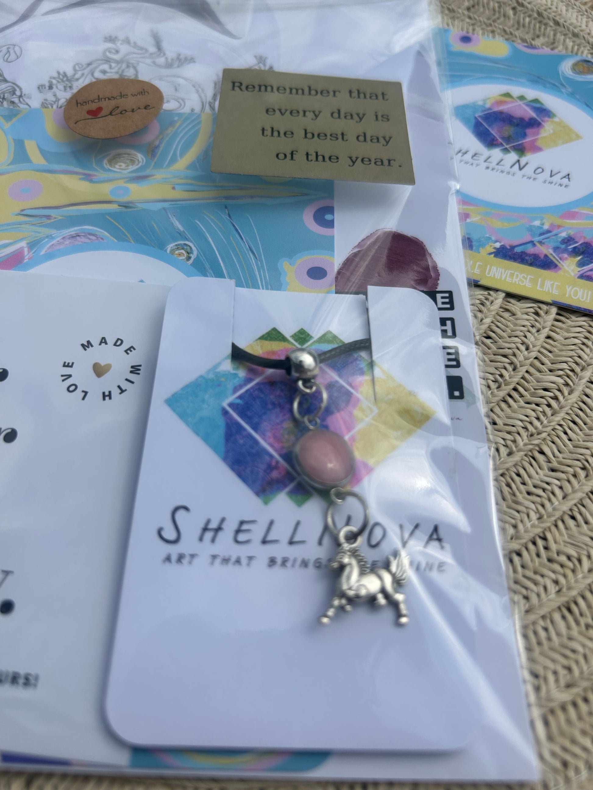 Pink Unicorn Necklace - Ready-to-Go Charm Necklaces – Little Packages of Magic.