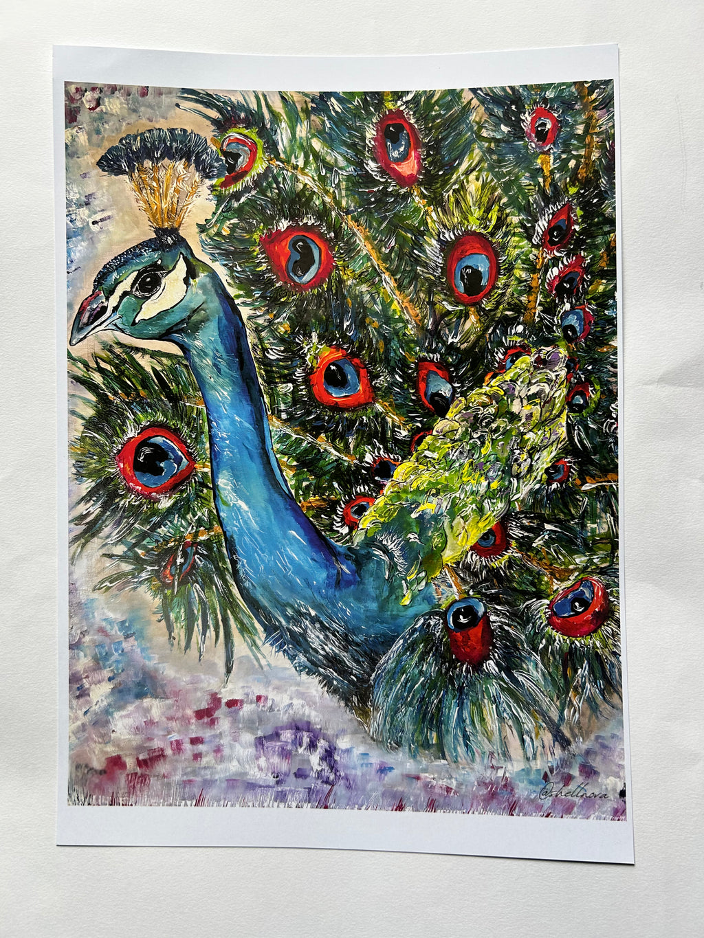 Peacock - Beauty in Being Seen - A3 Print