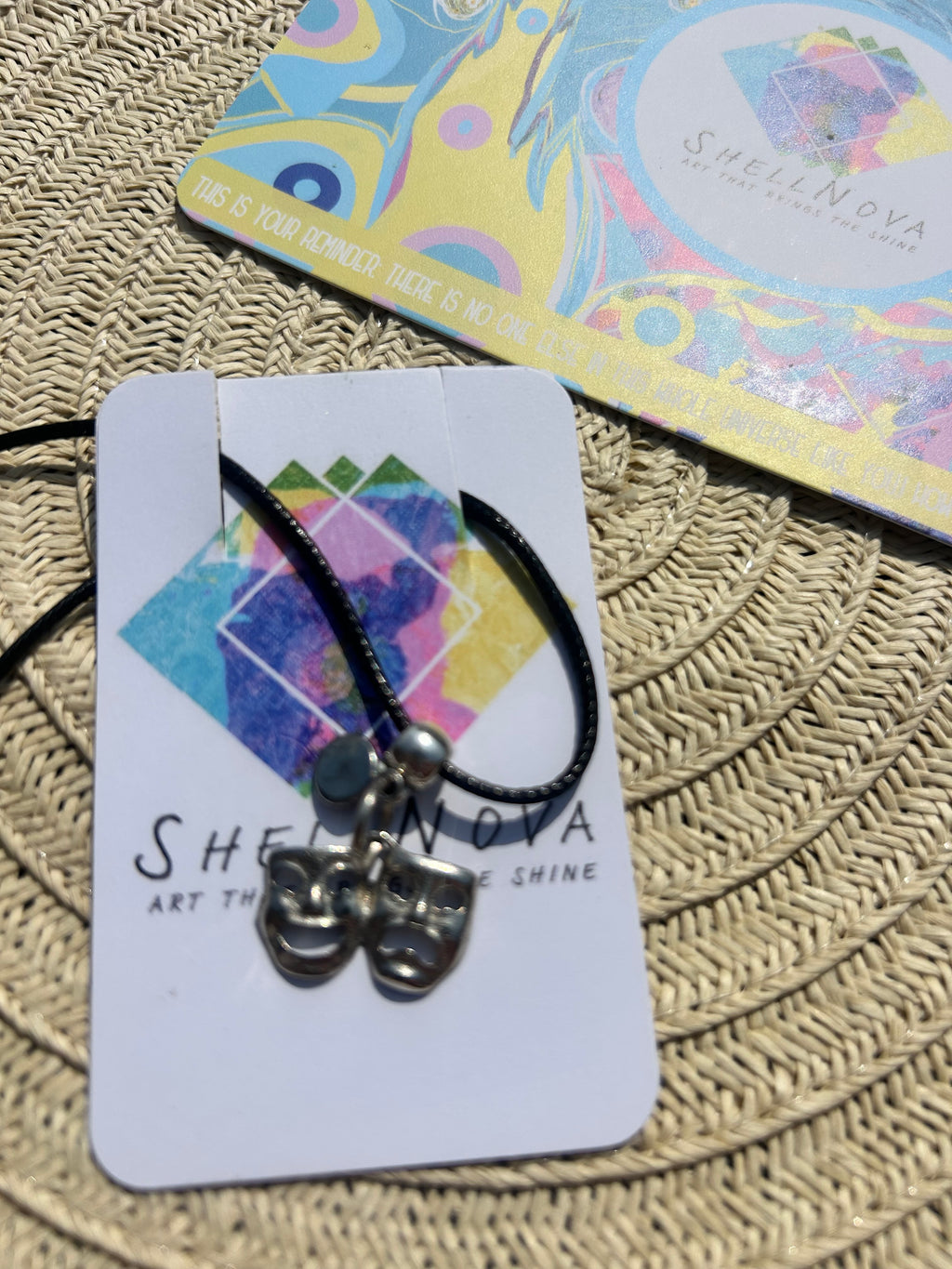 Drama faces Necklace - Ready-to-Go Charm Necklaces – Little Packages of Magic.