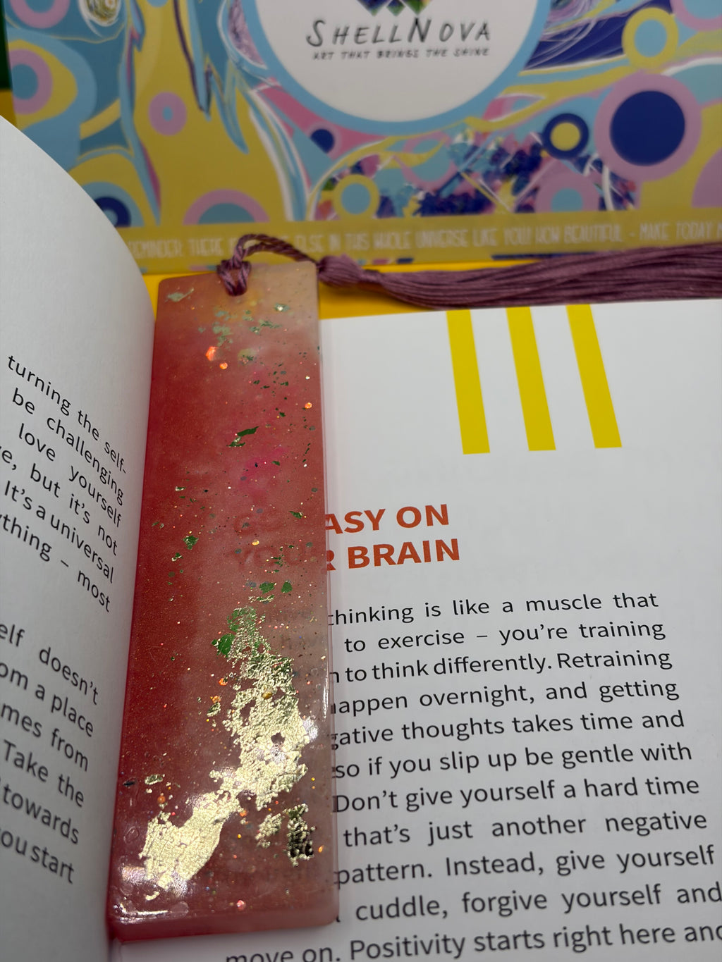 ✨ One-of-a-Kind Handmade Resin Bookmark ✨