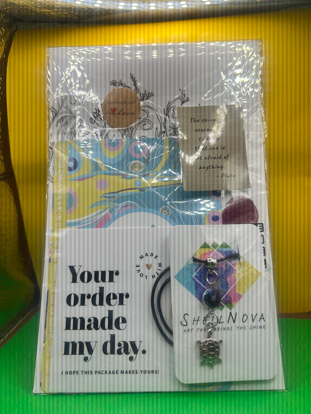 Turtle Love - Necklace - Ready-to-Go Charm Necklaces – Little Packages of Magic.