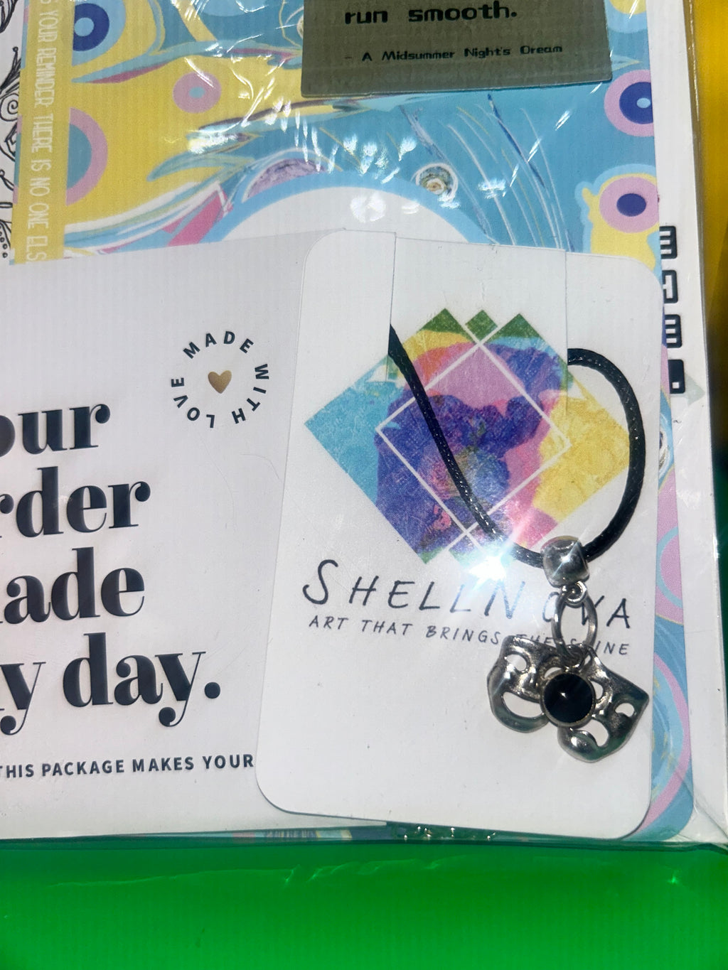 Drama faces Necklace - Ready-to-Go Charm Necklaces – Little Packages of Magic.