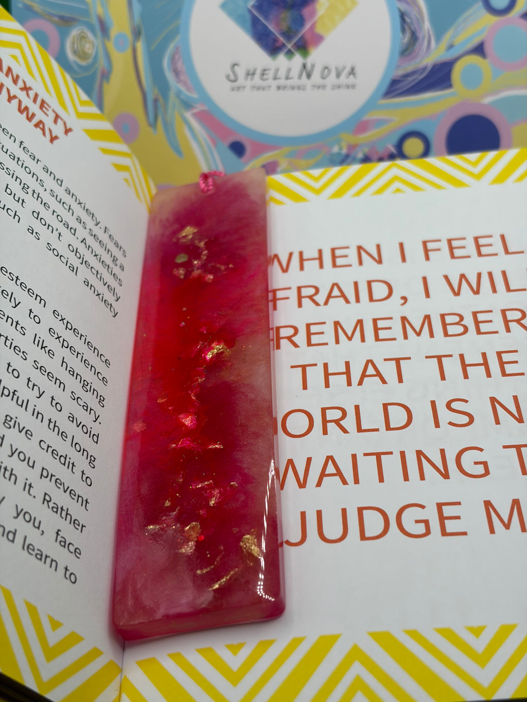 ✨ One-of-a-Kind Handmade Resin Bookmark ✨