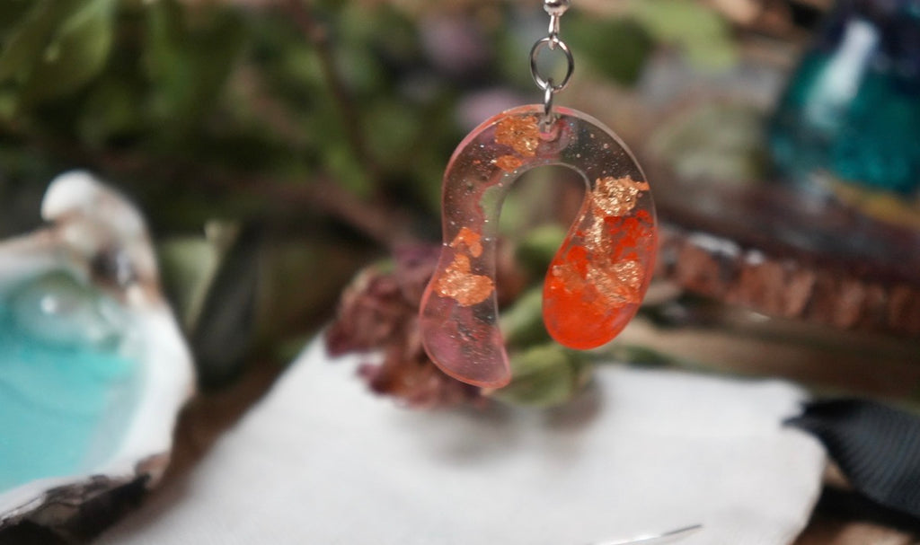 Disco Coral Funk Kind of Groove - Stud Earrings