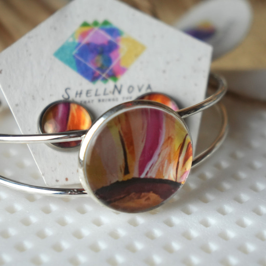 Sunflower Jewellery Set - Necklace, Bracelet &amp; Earrings