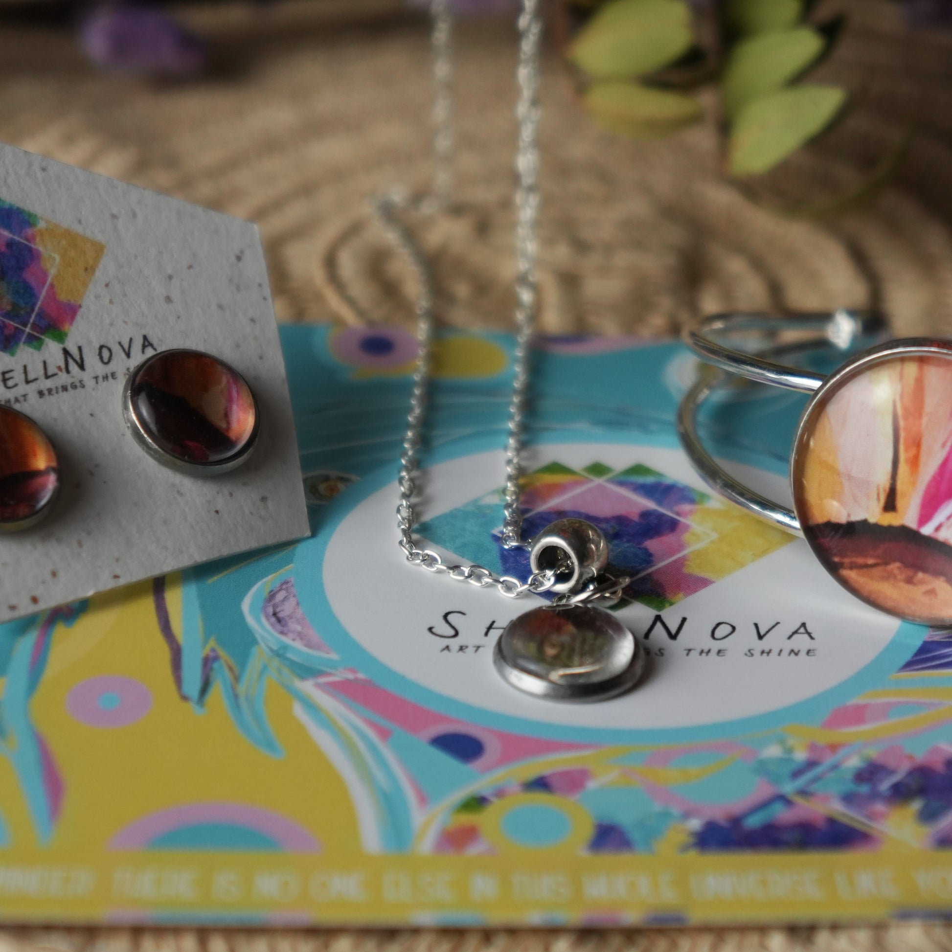 Sunflower Jewellery Set - Necklace, Bracelet &amp; Earrings